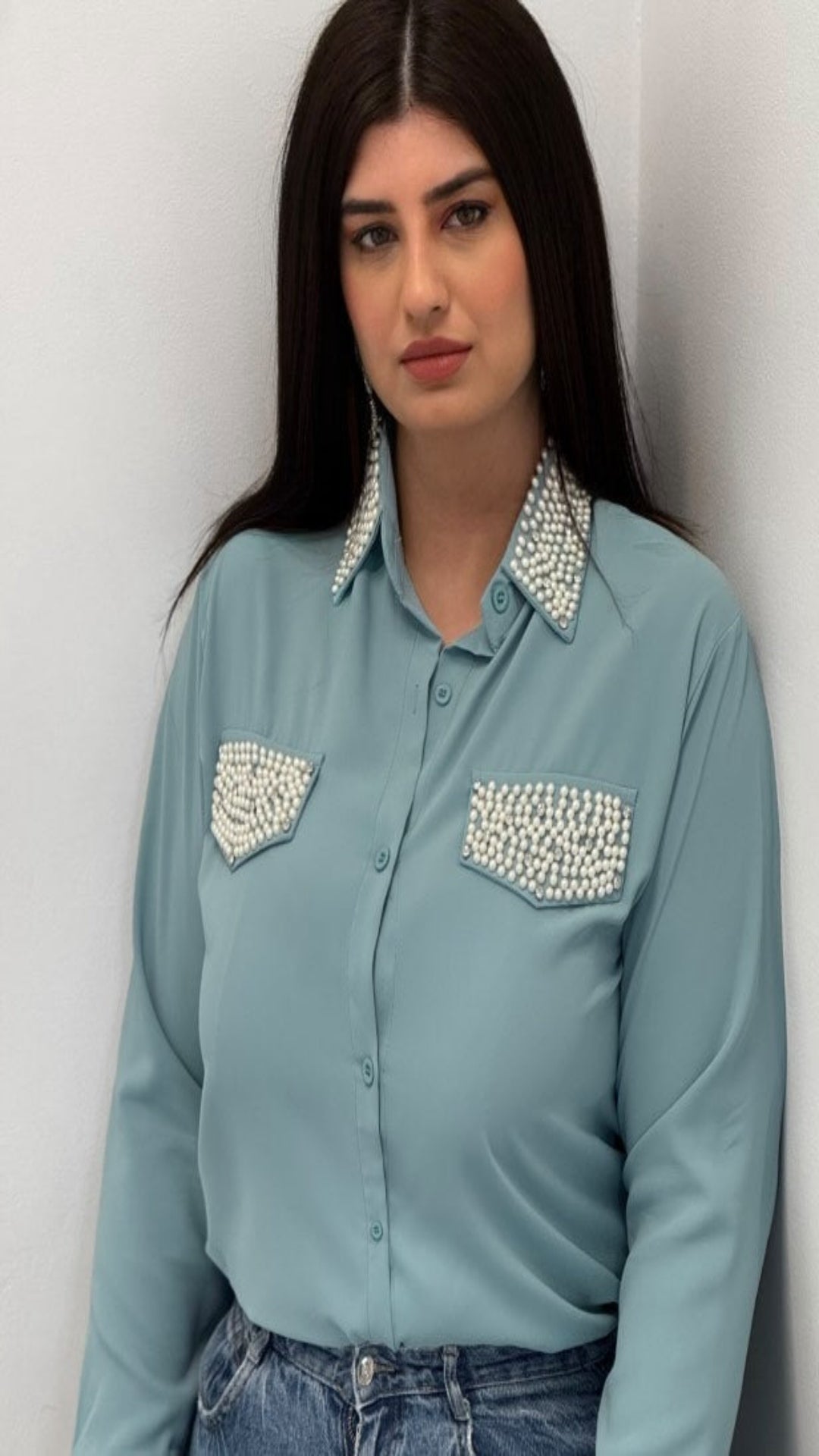 Camisa perlas
