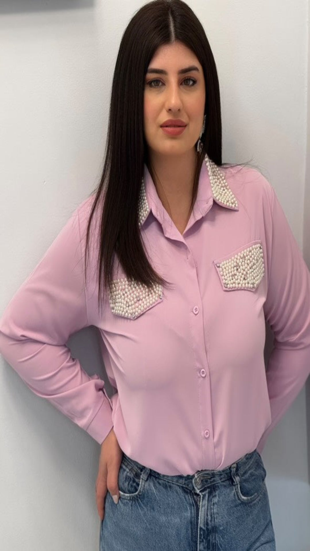 Camisa perlas