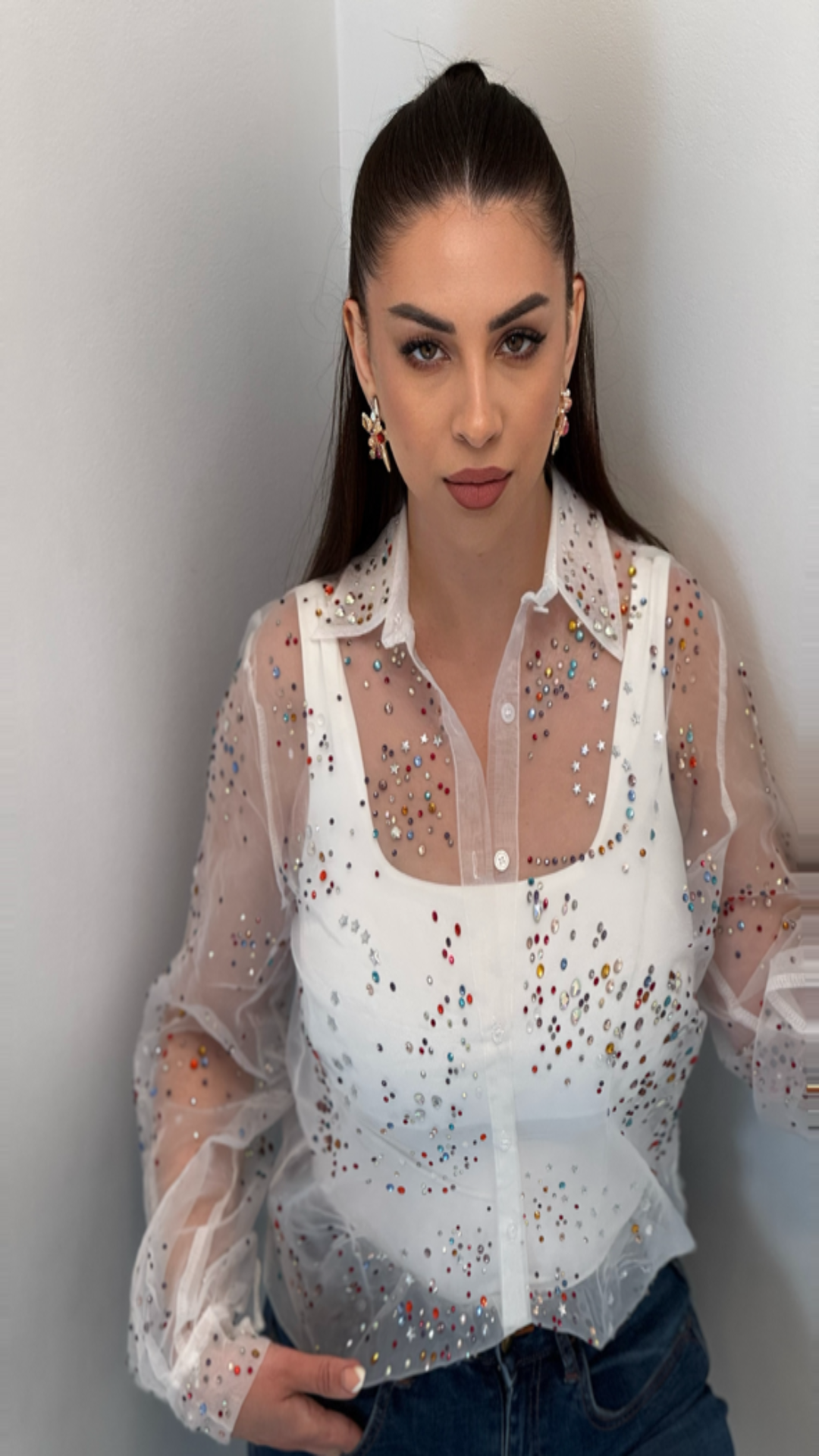 Camisa brillos