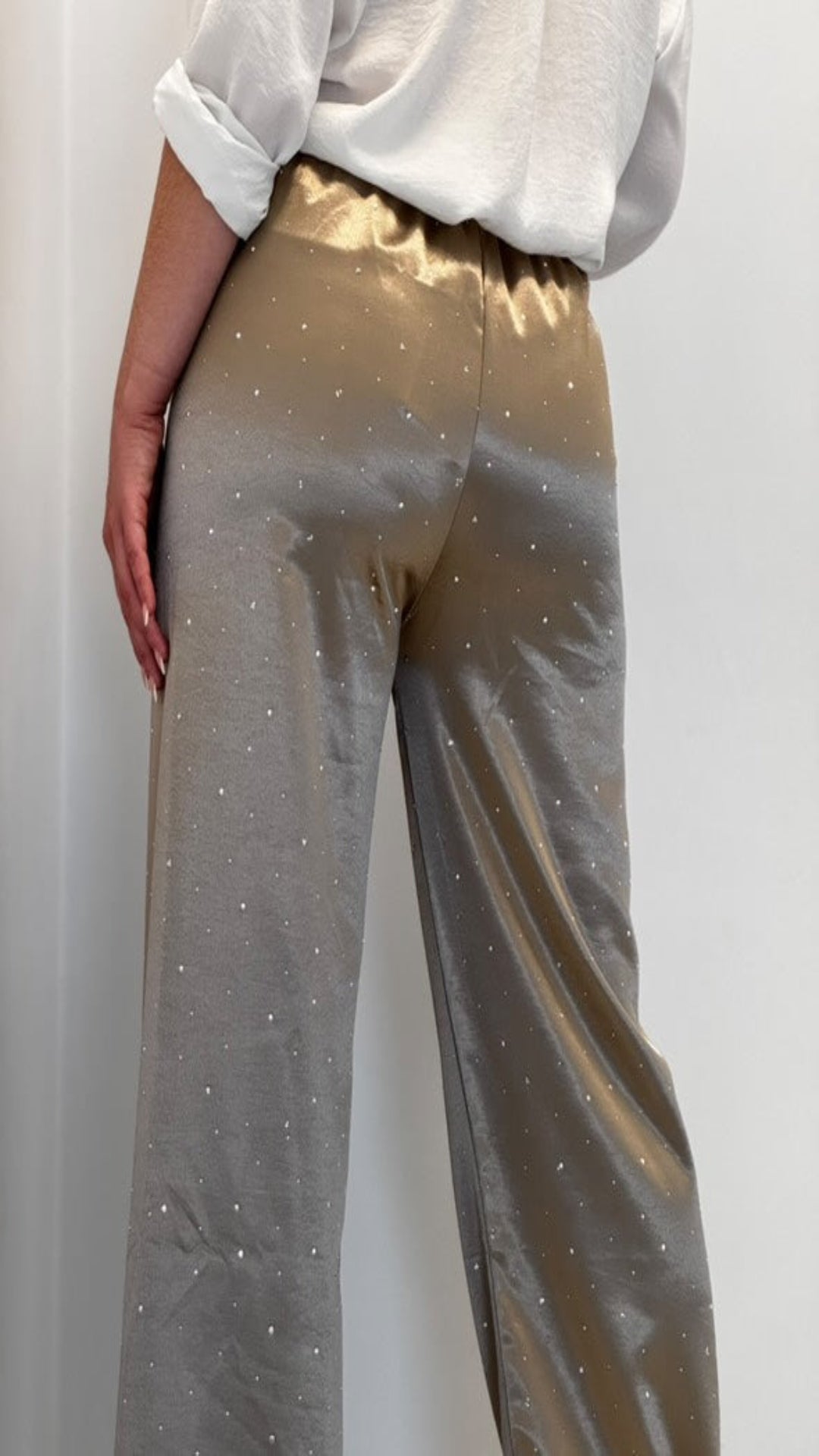 Pantalón satén pesado