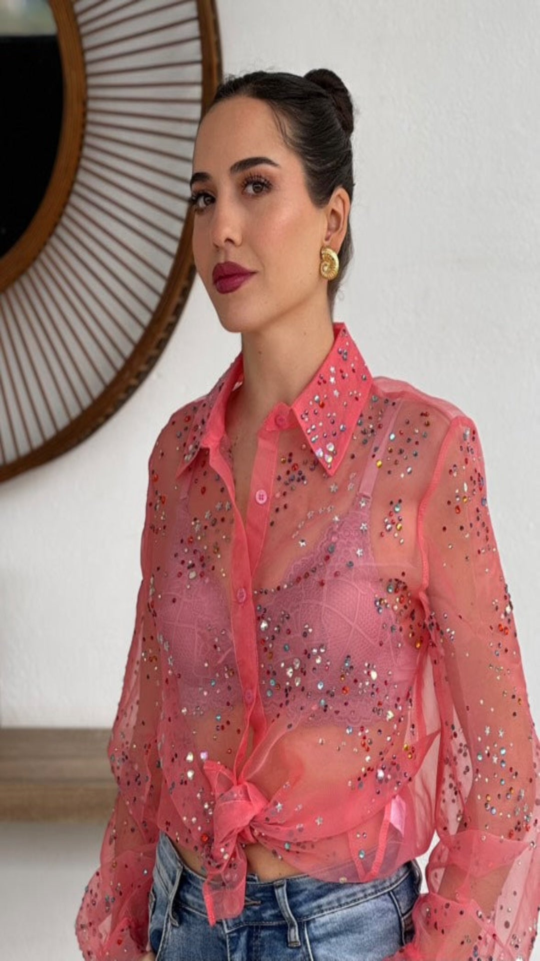 Camisa brillos