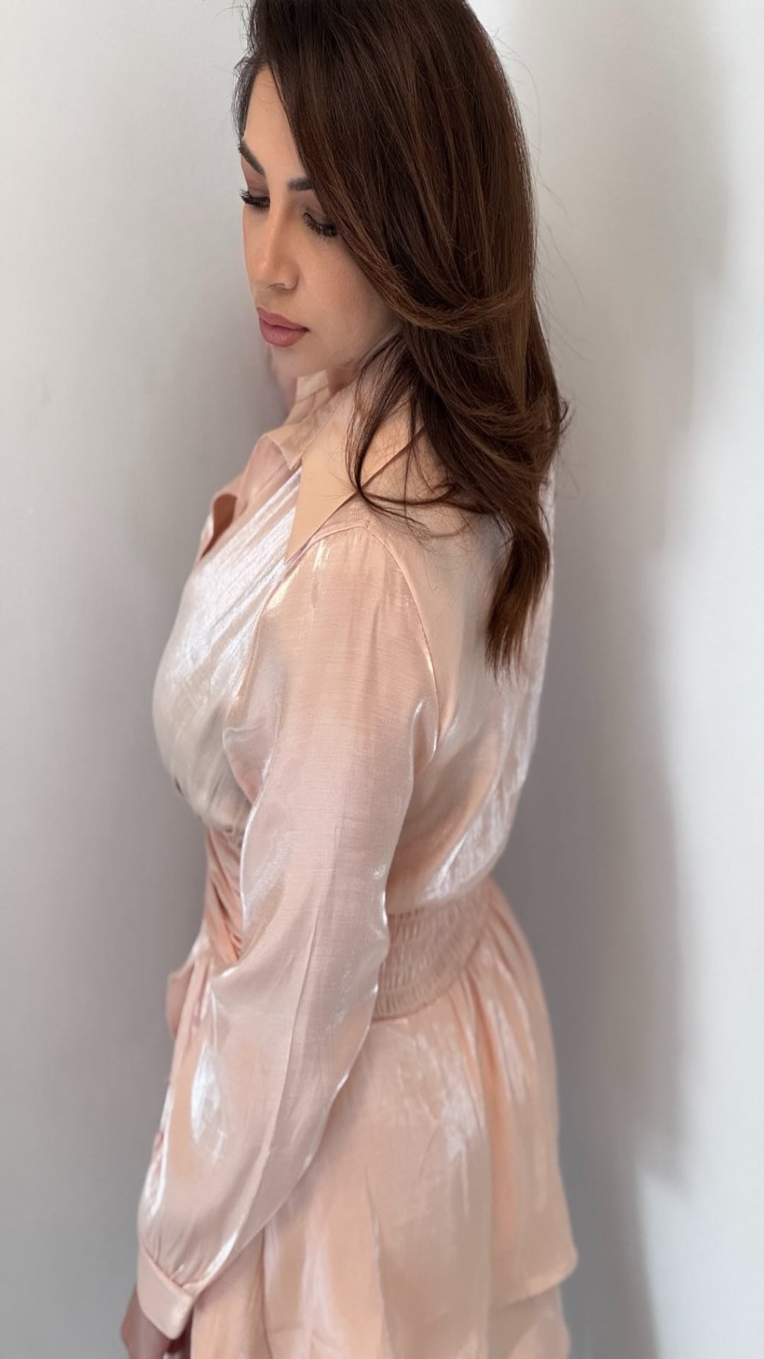 Vestido corto volantes