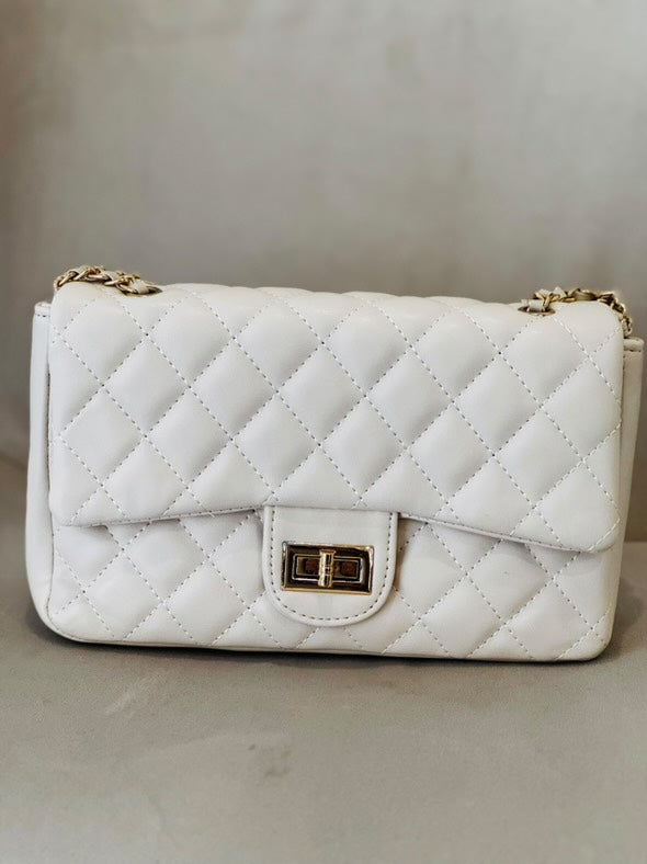 Bolso acolchado con doble cadena
