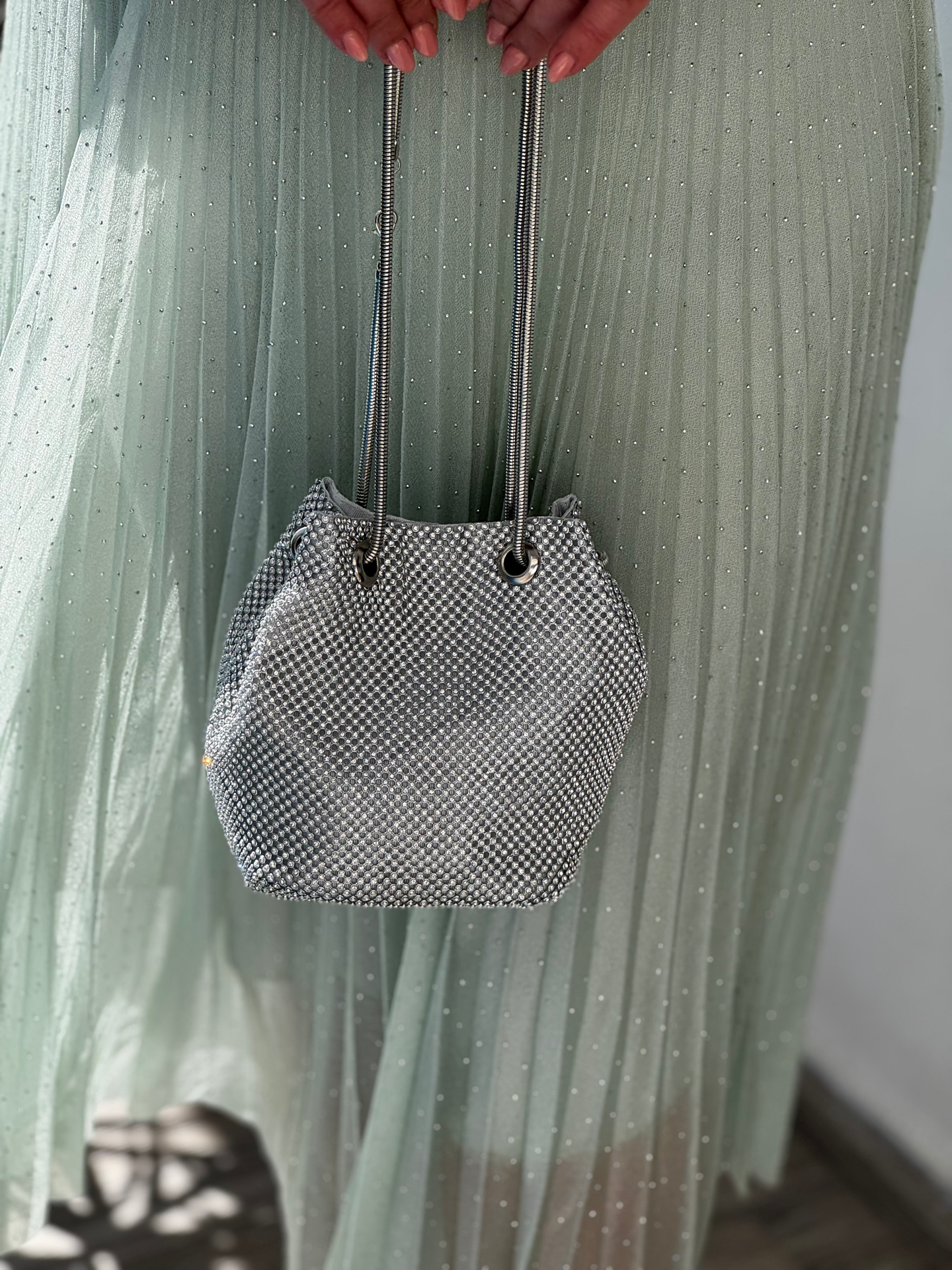 Bolso bombonera strass