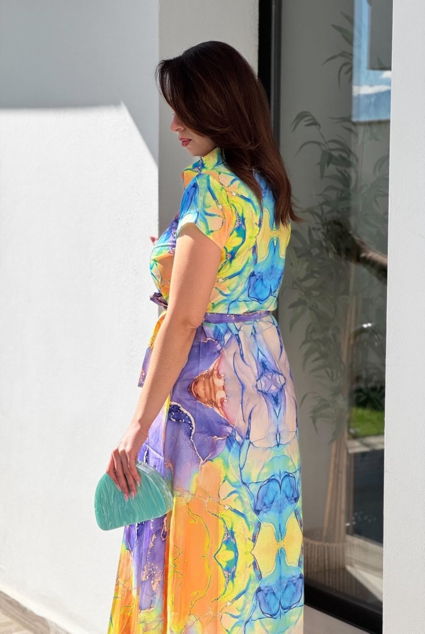 Vestido popelín estampado