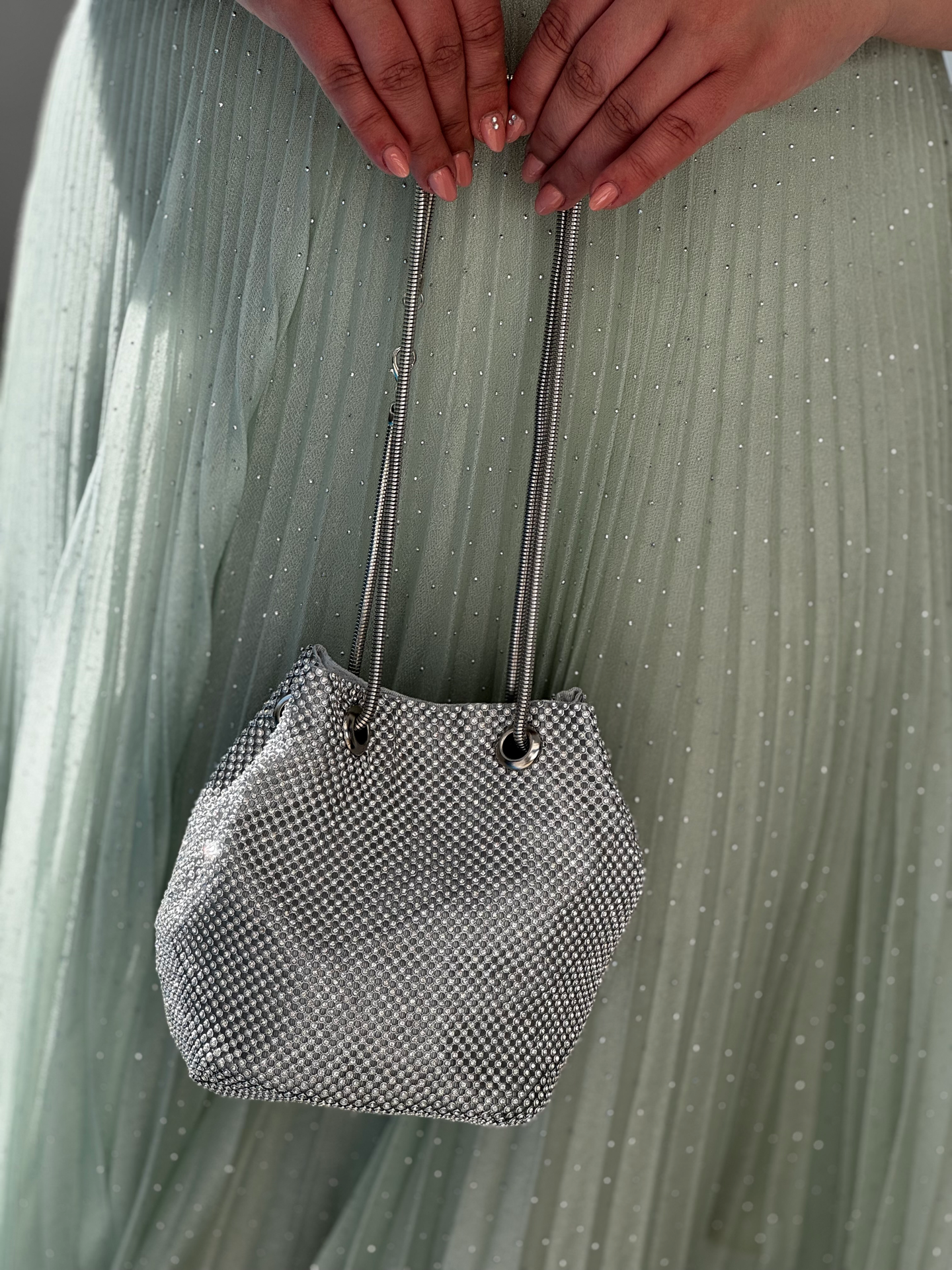 Bolso bombonera strass