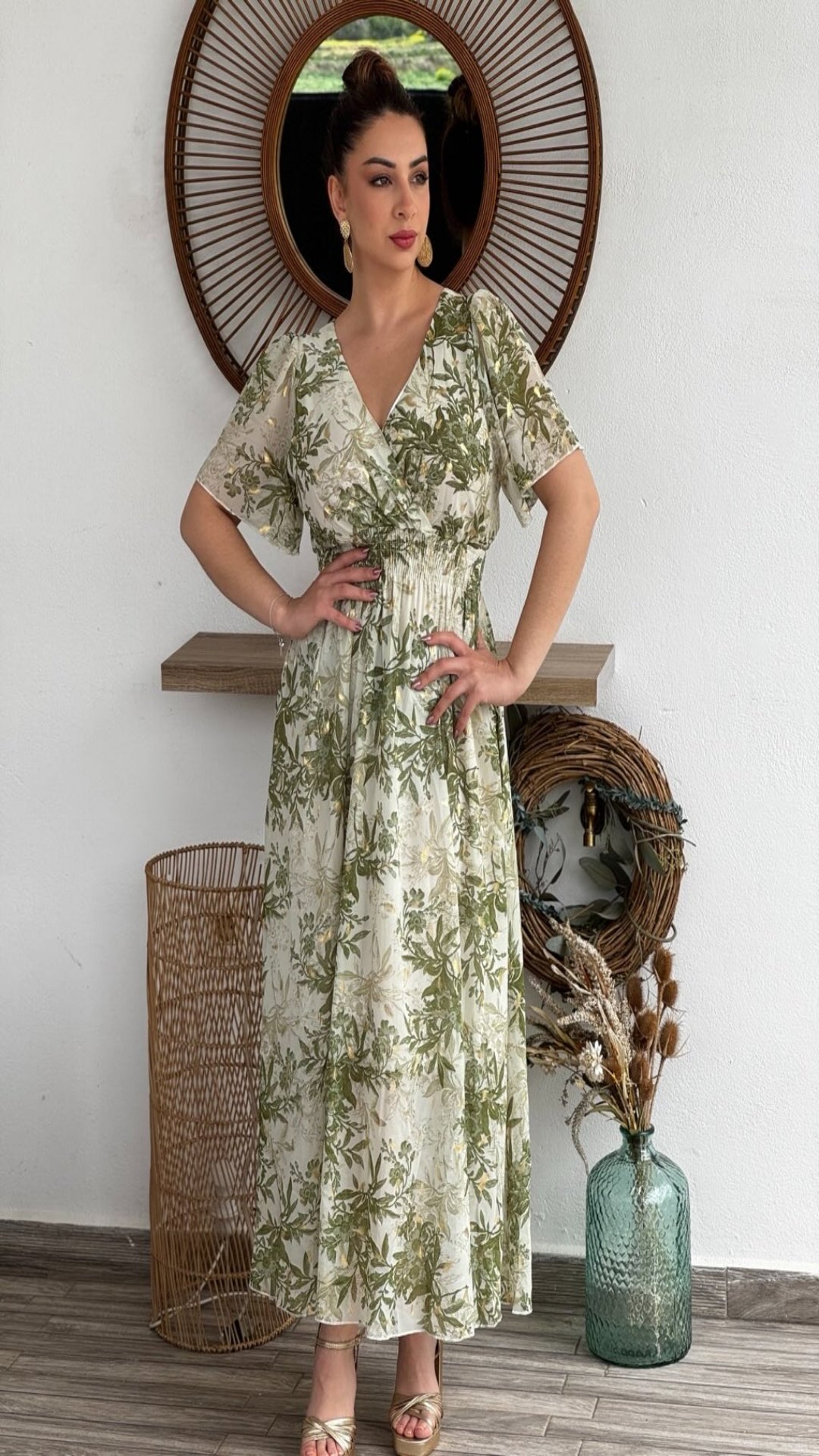 Vestido estampado floral