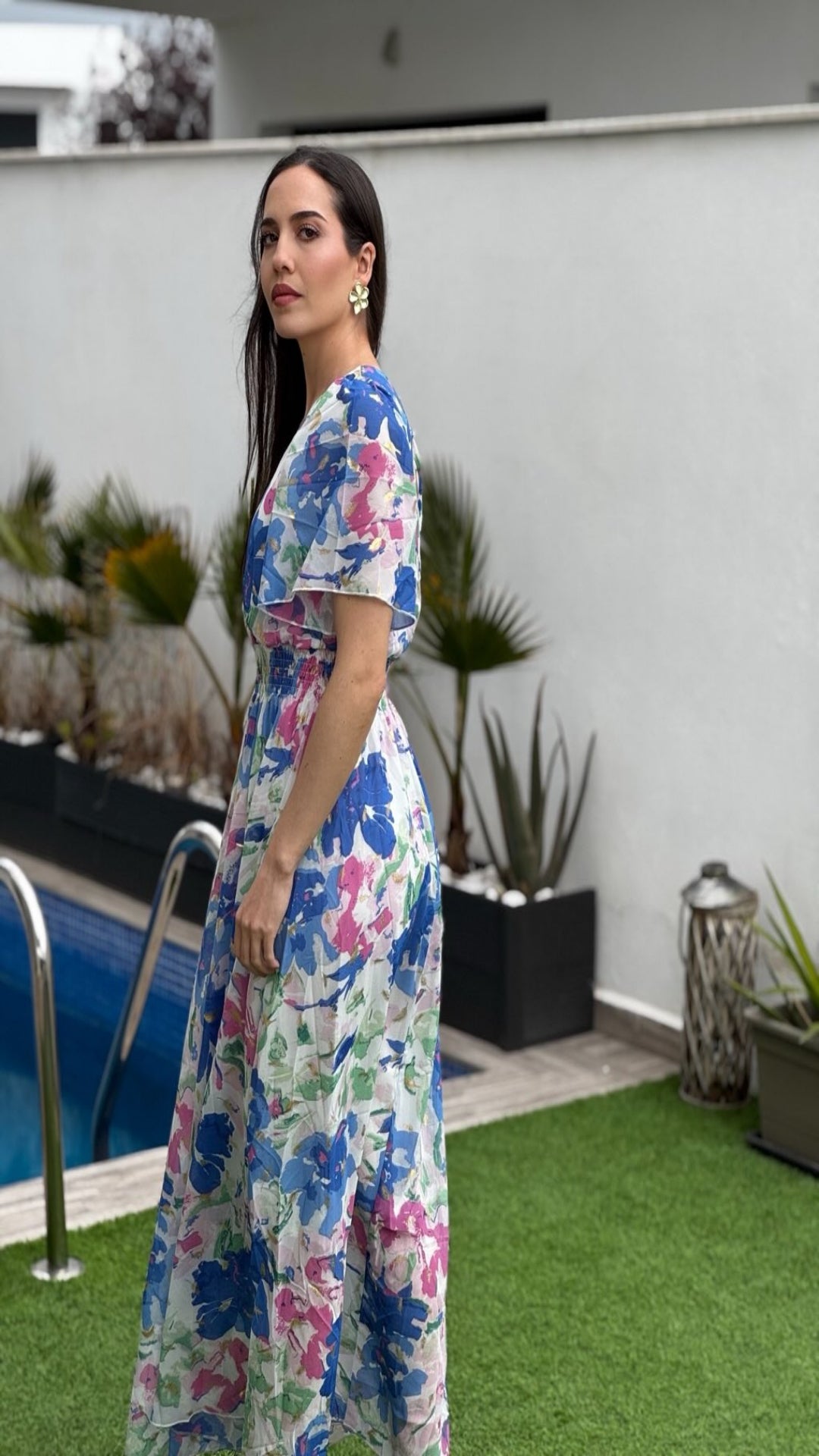 Vestido estampado floral