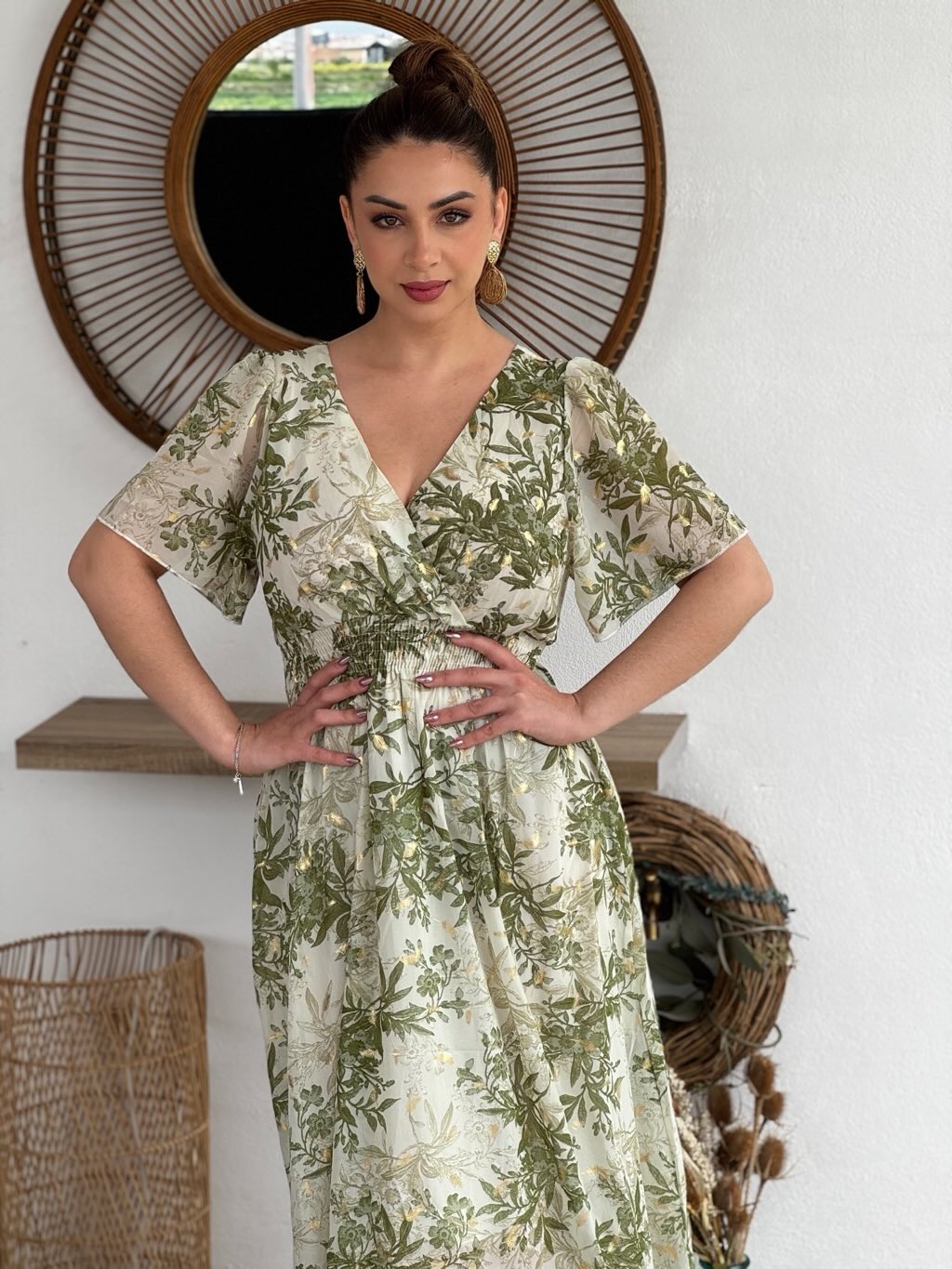 Vestido estampado floral