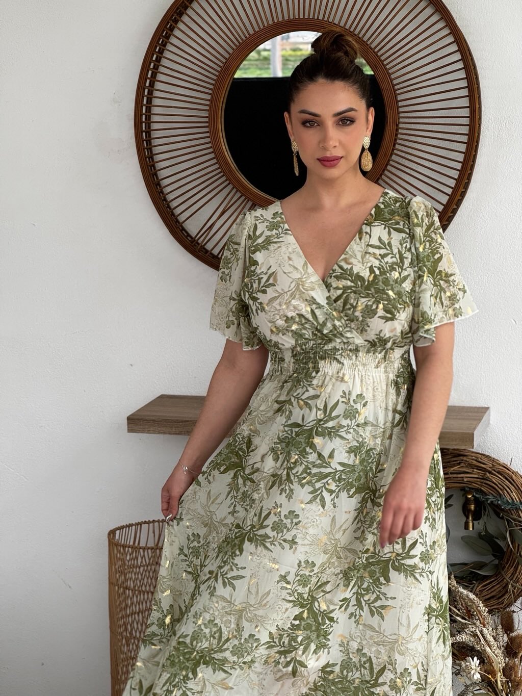 Vestido estampado floral