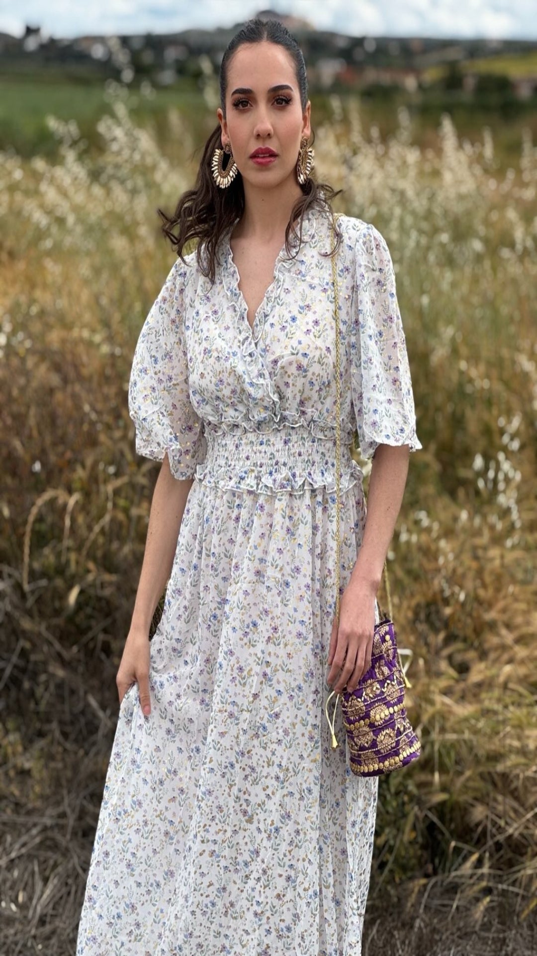 Vestido estampado floral