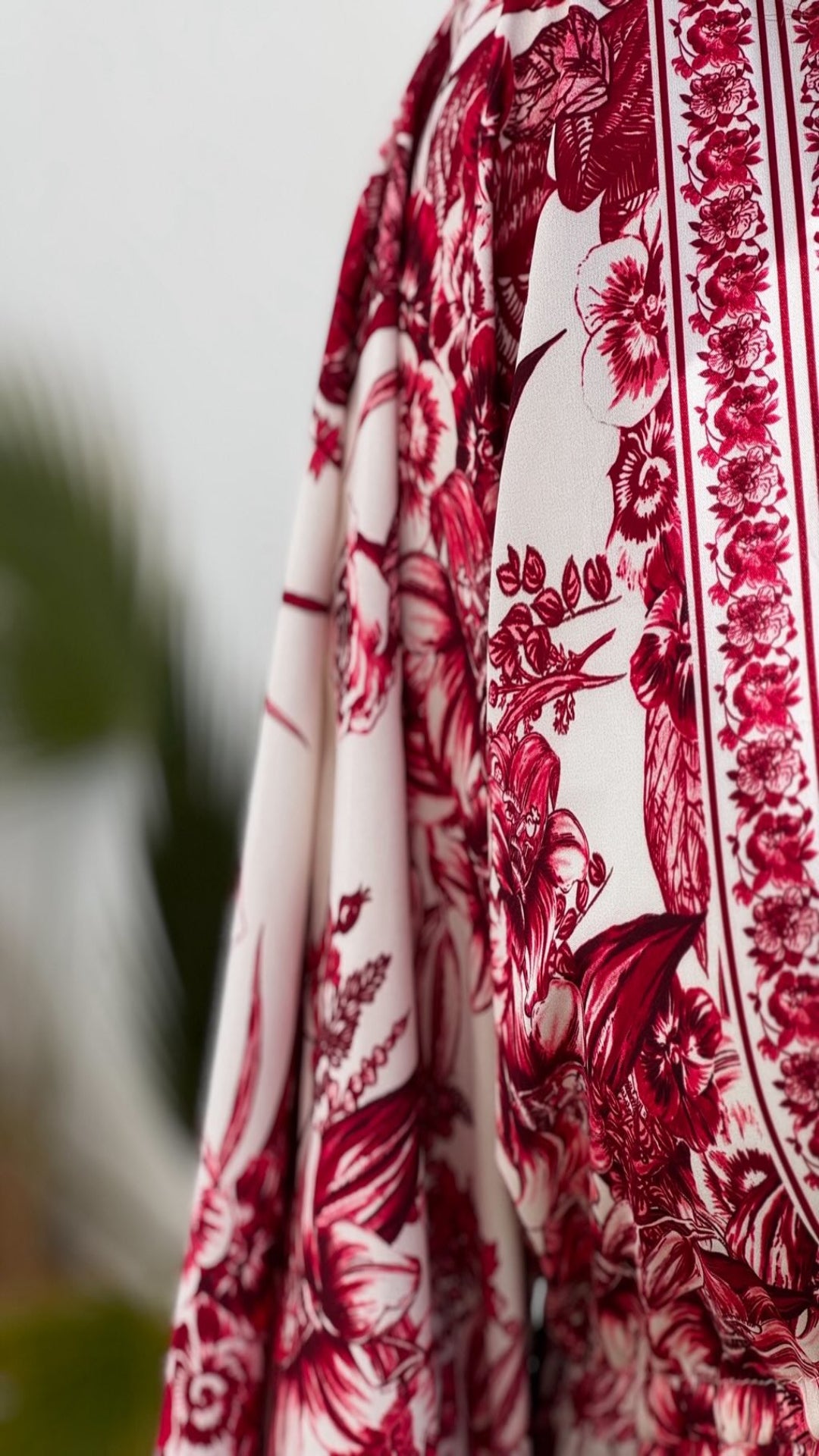 Kimono estampado cinturón