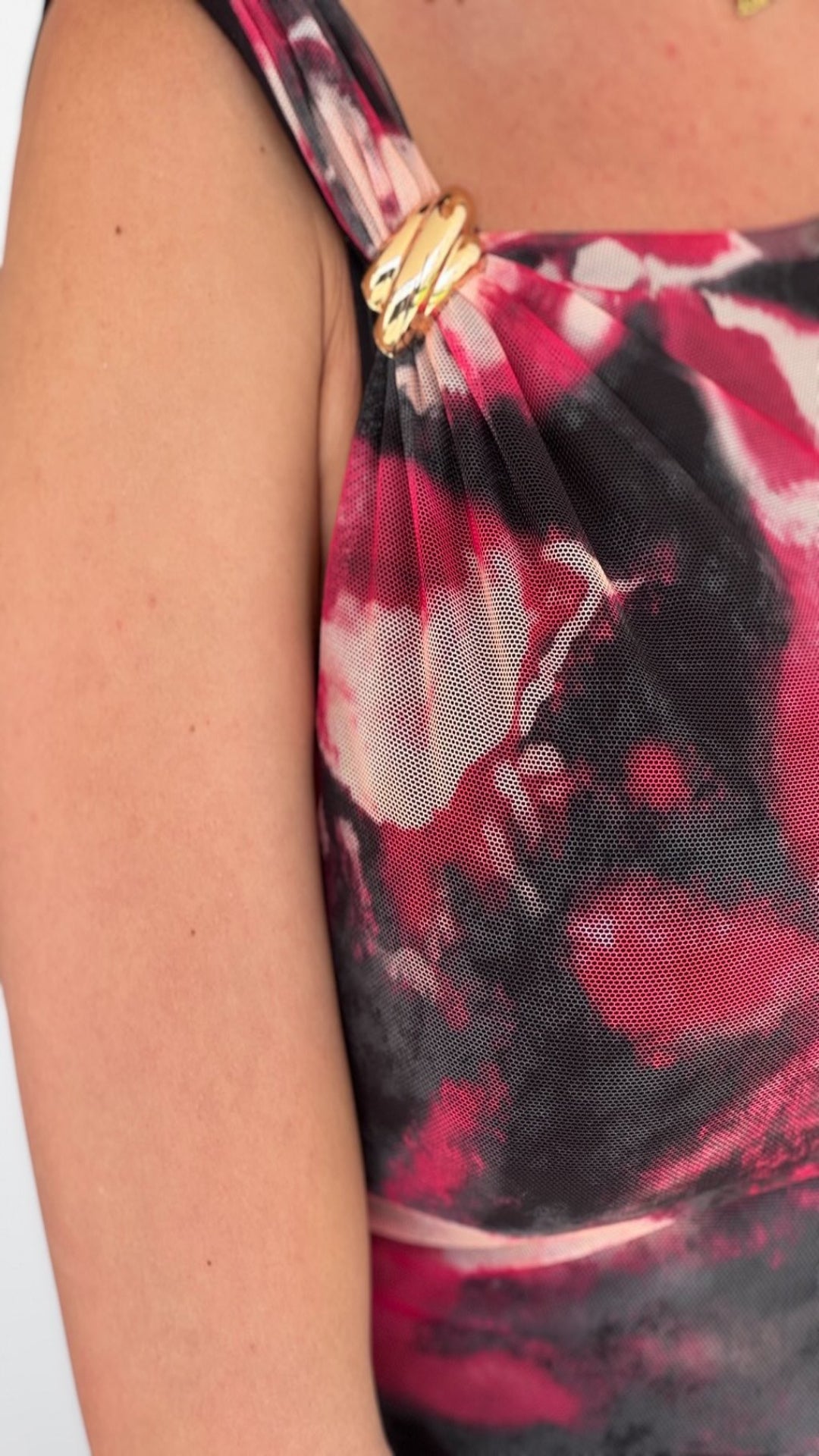 Vestido tul estampado