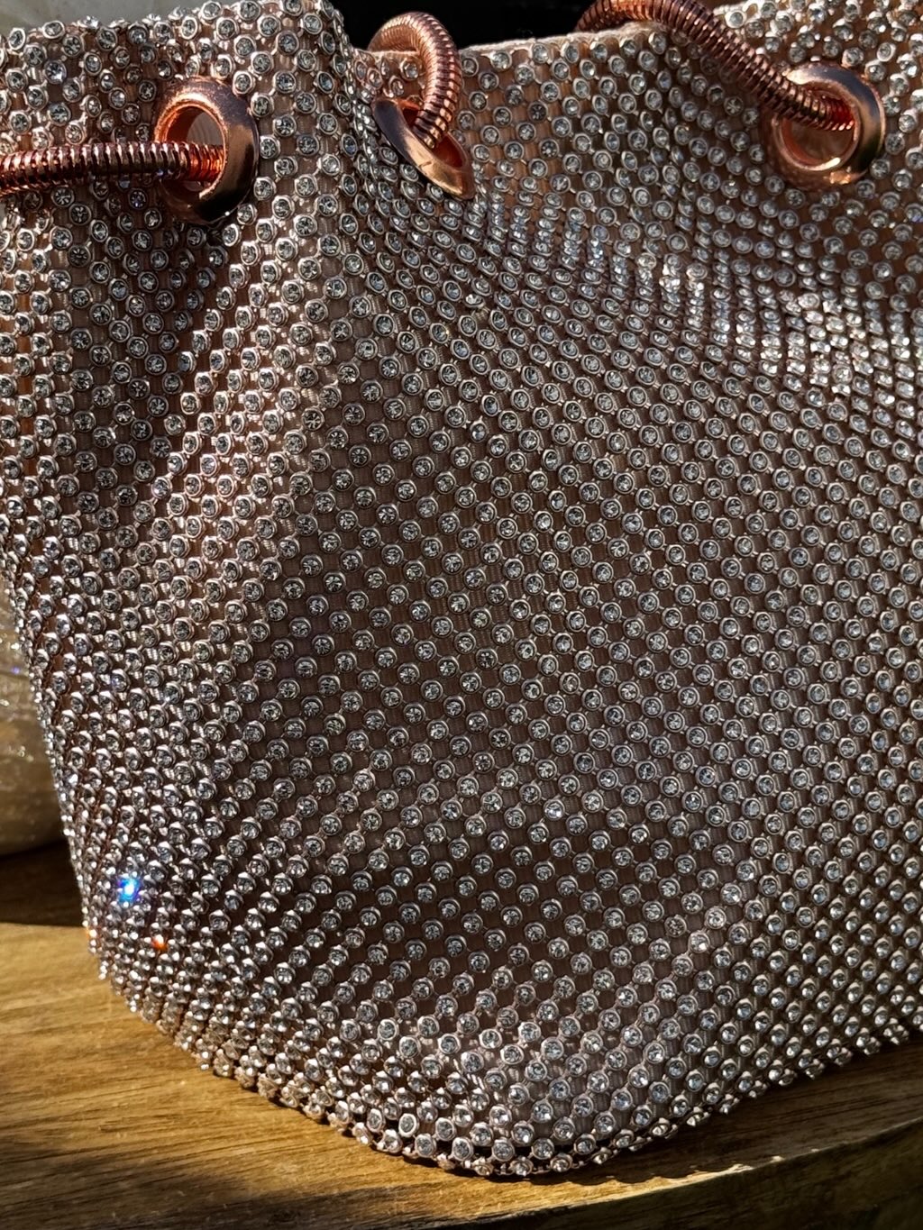 Bolso bombonera strass