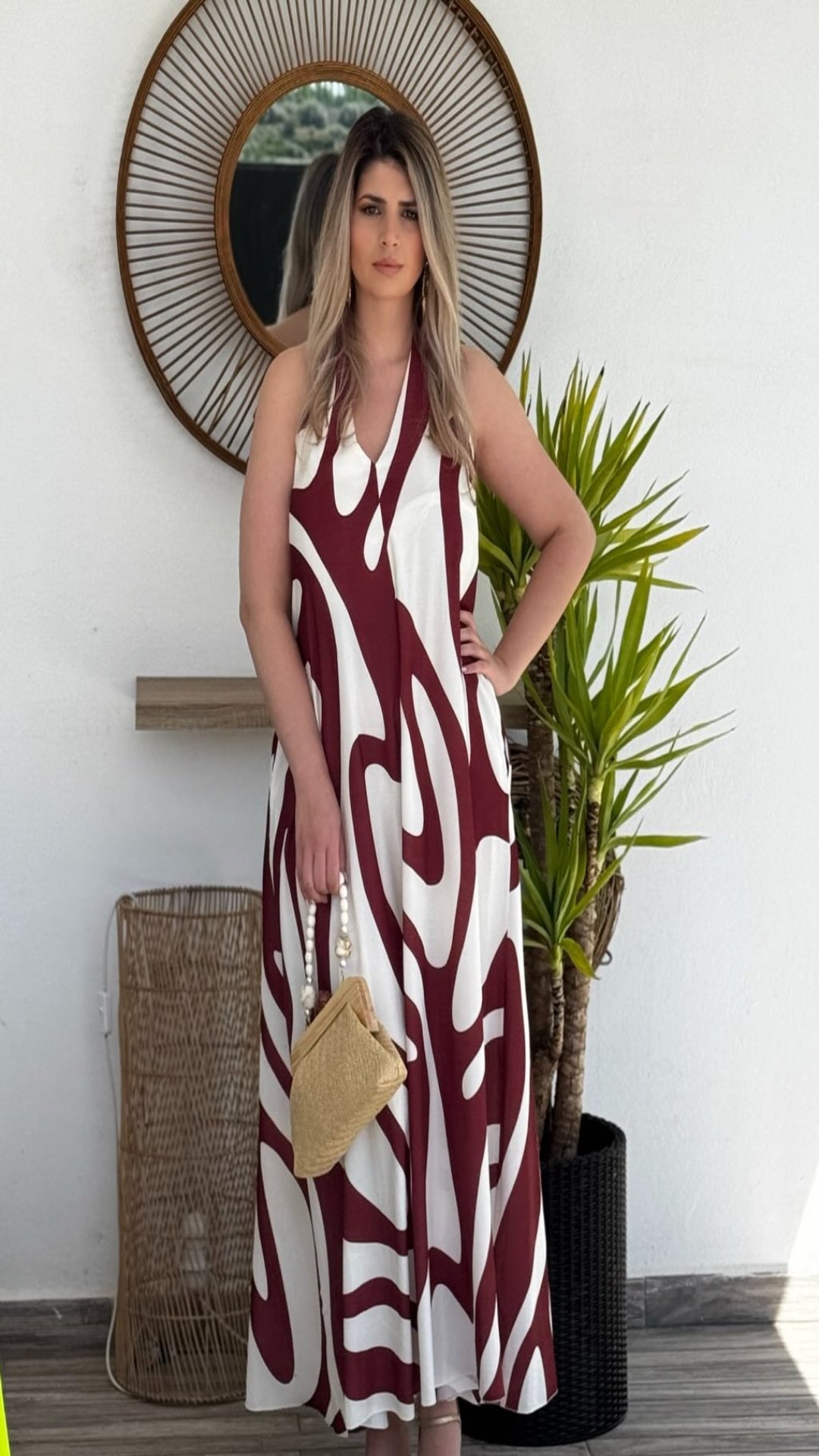 Vestido midi fluido