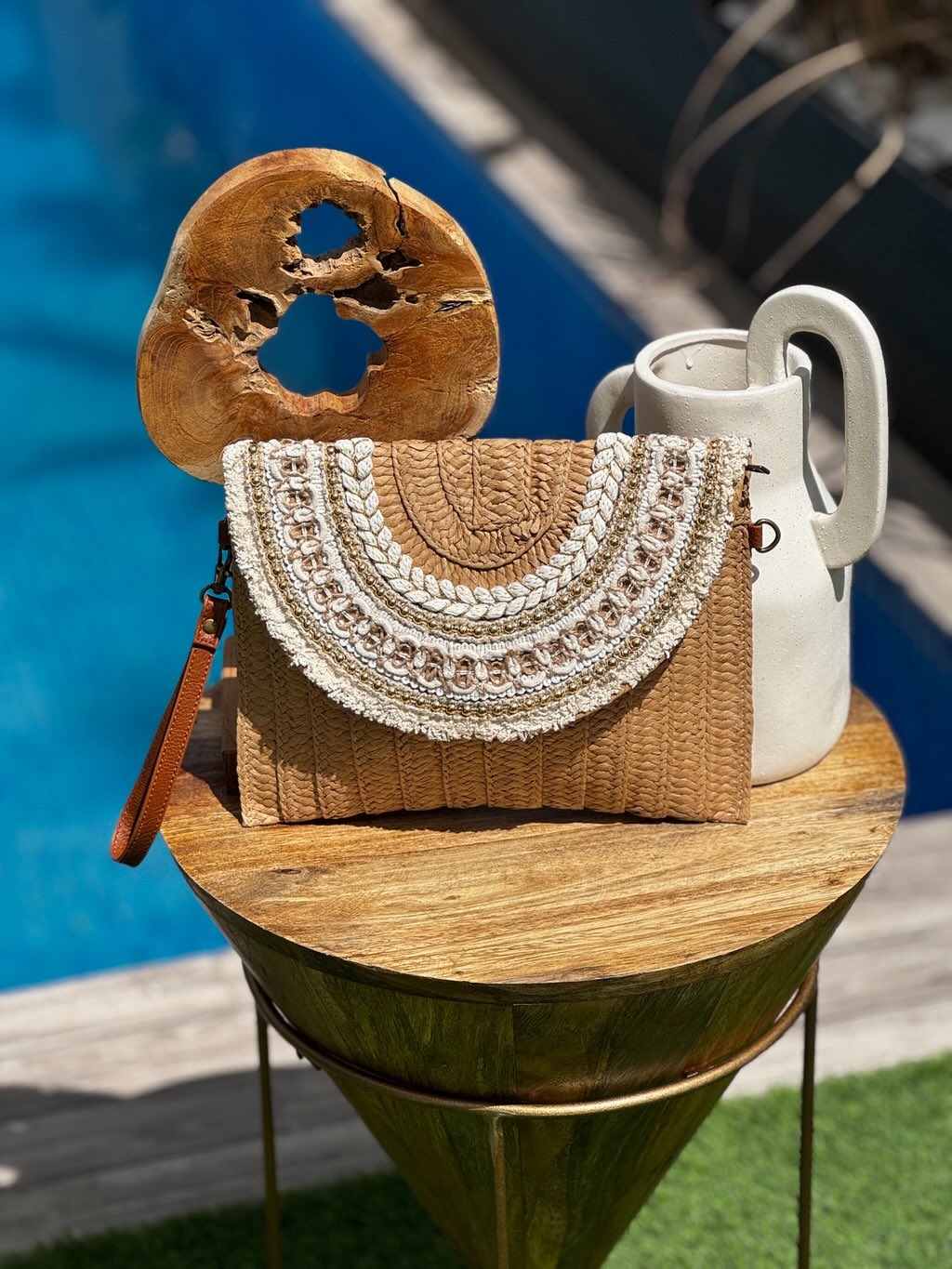 Bolso sobre trenzado