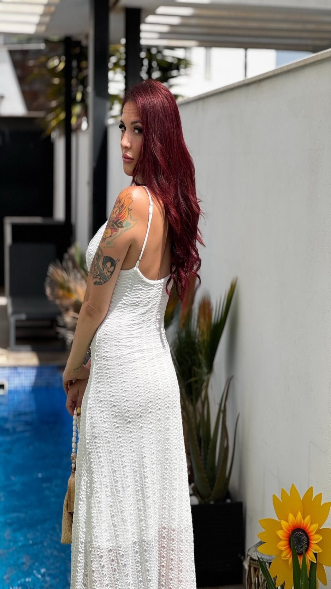Vestido encaje blanco