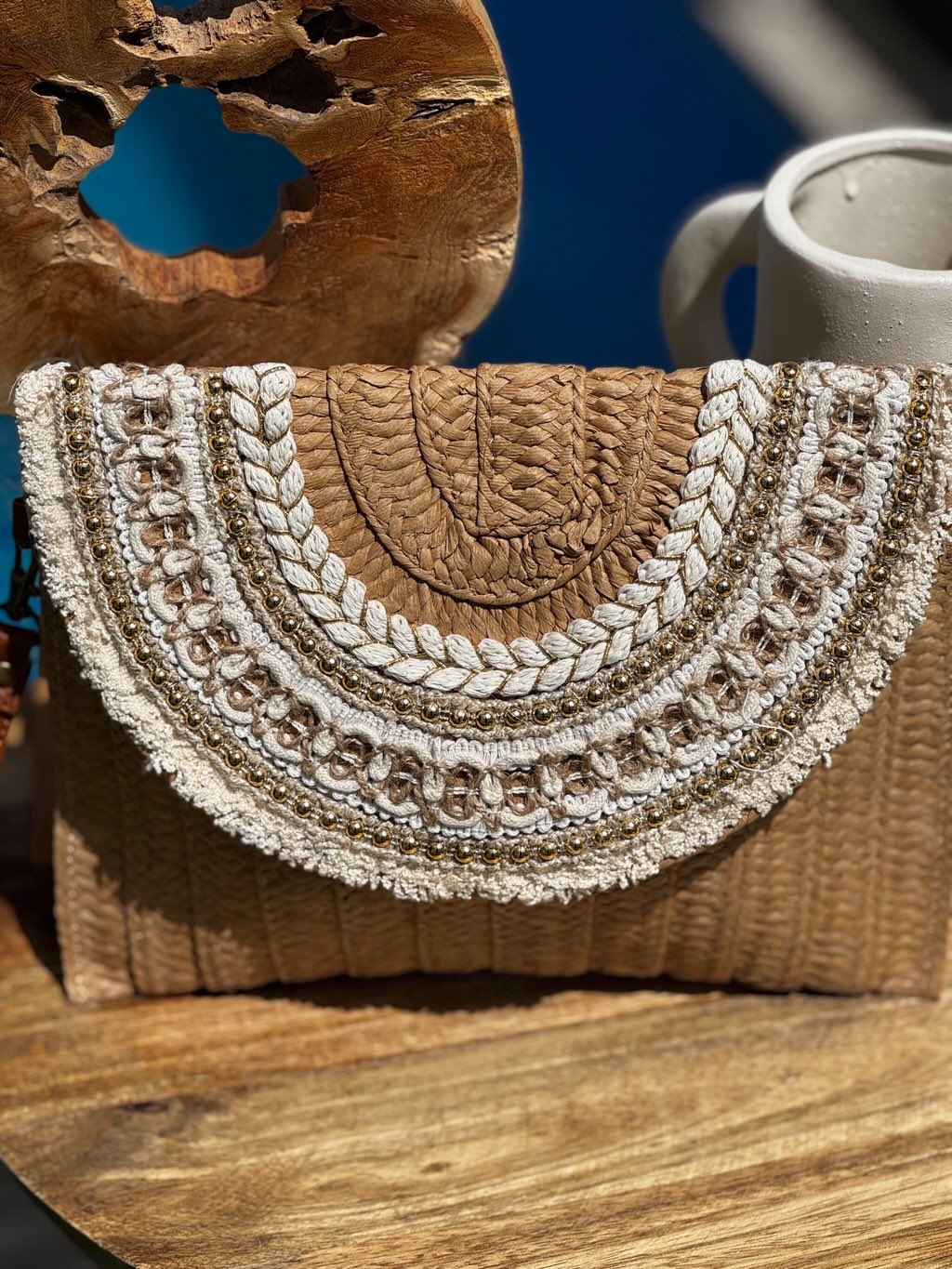 Bolso sobre trenzado