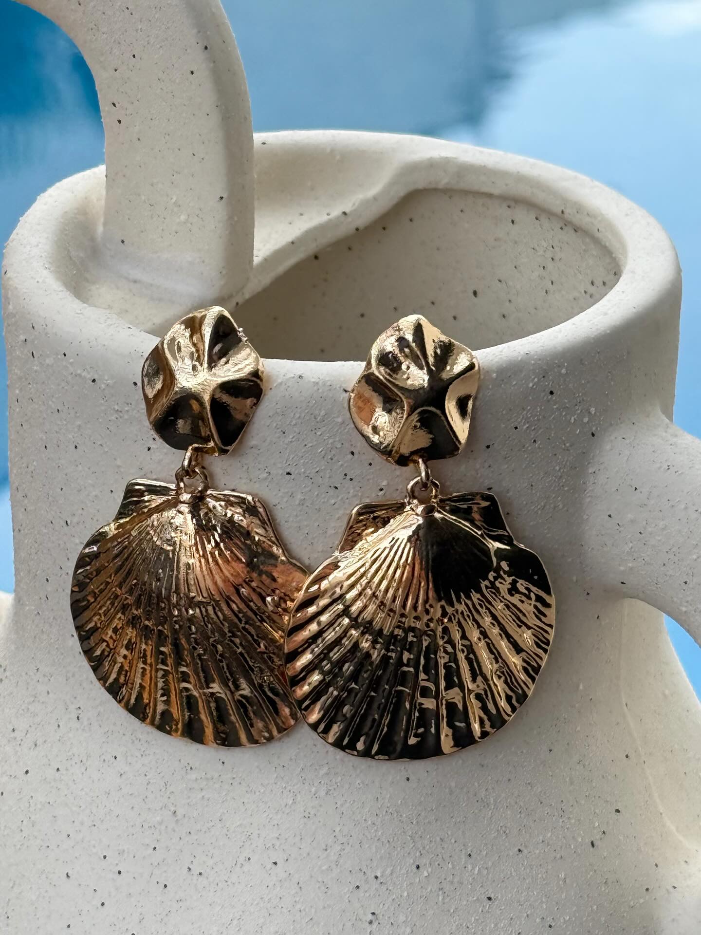 Pendientes maxi concha
