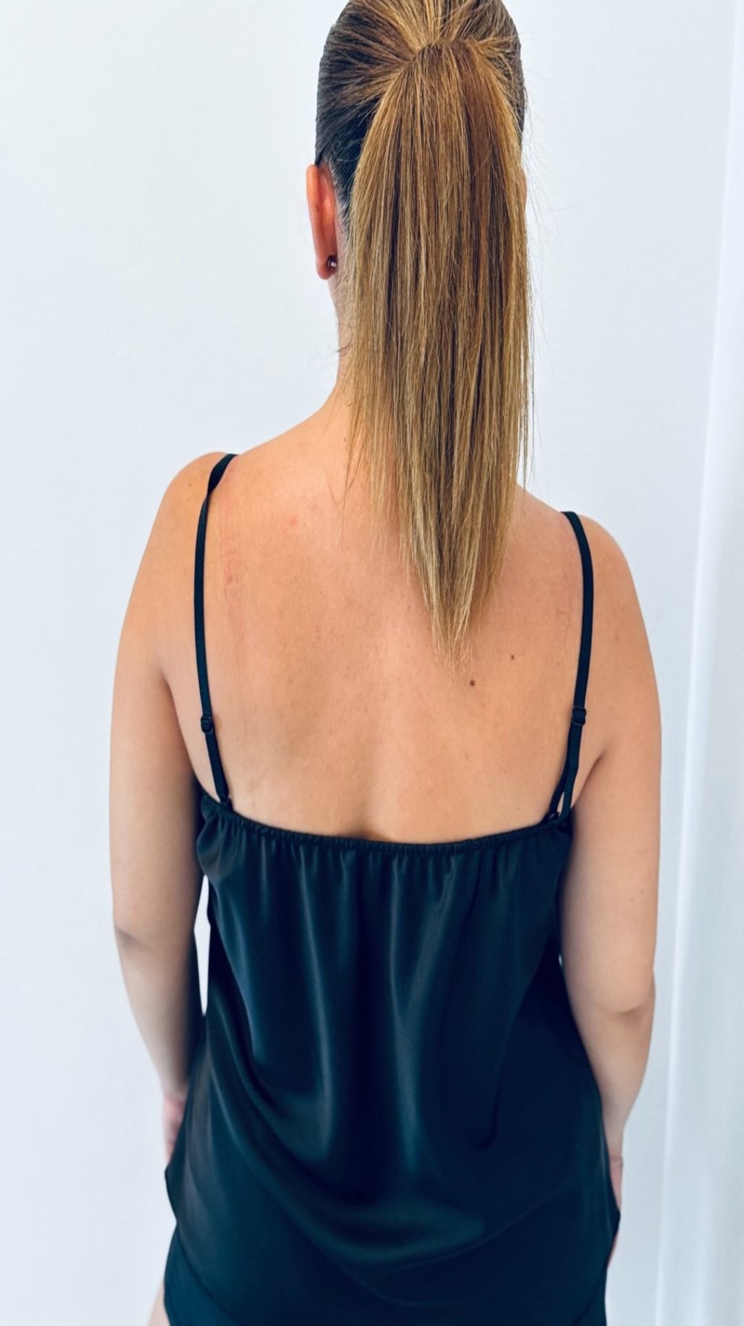 Top satinado lencero