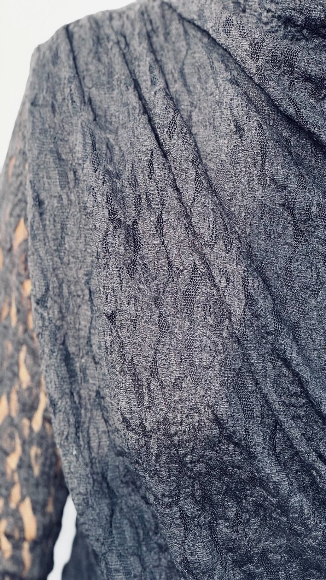 Body encaje drapeado