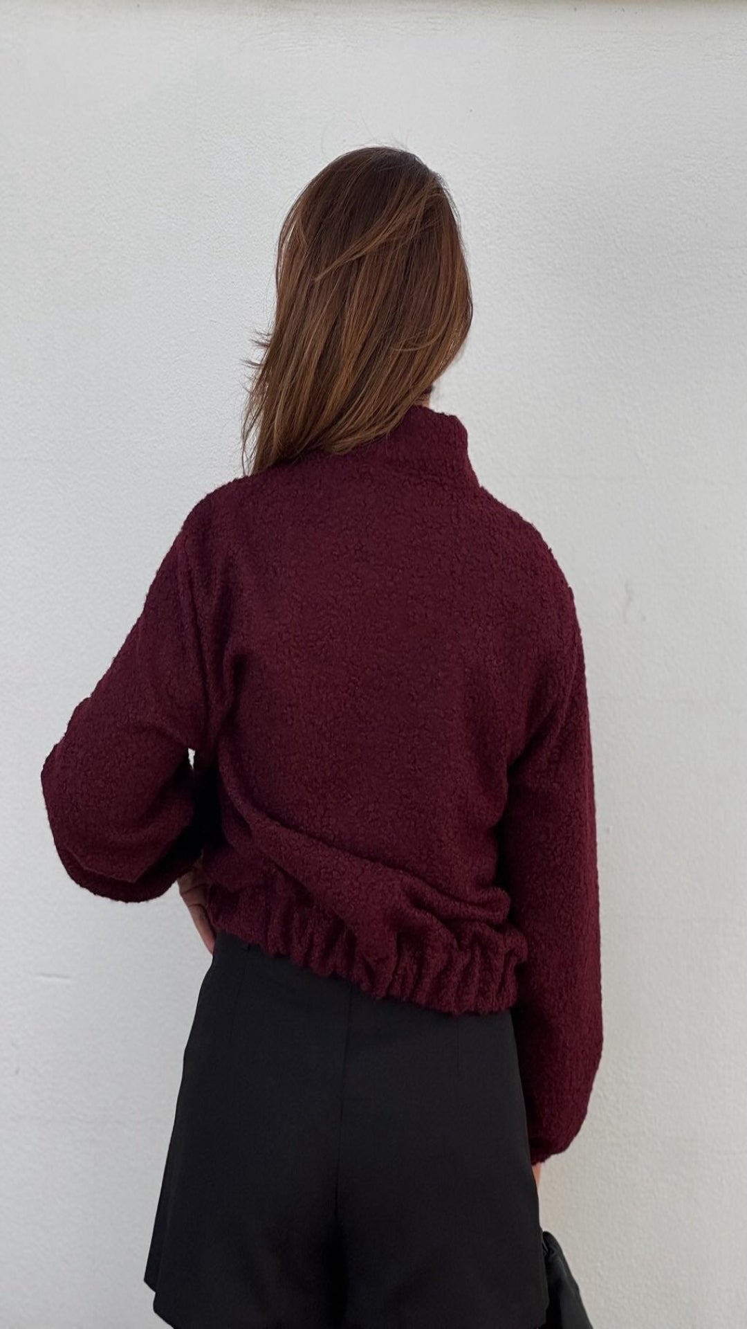 Cazadora textura bouclé