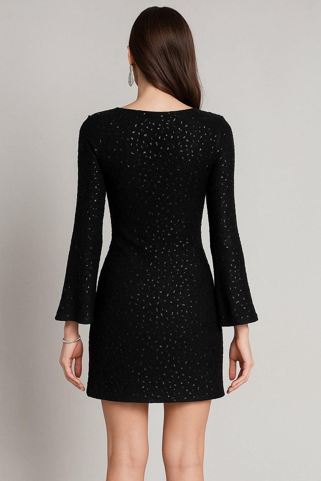 Vestido corto abalorios