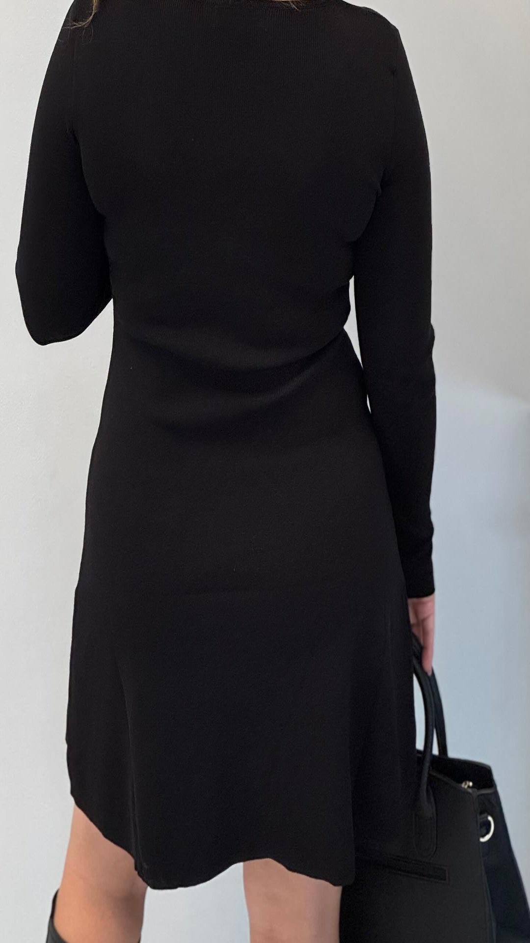 Vestido punto broche