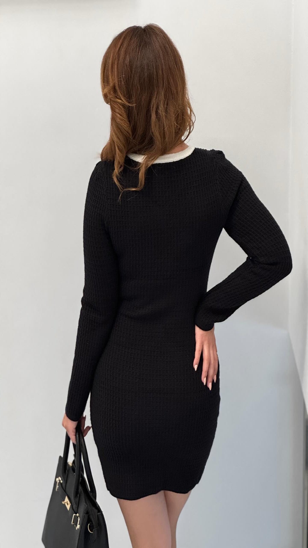 Vestido punto botones