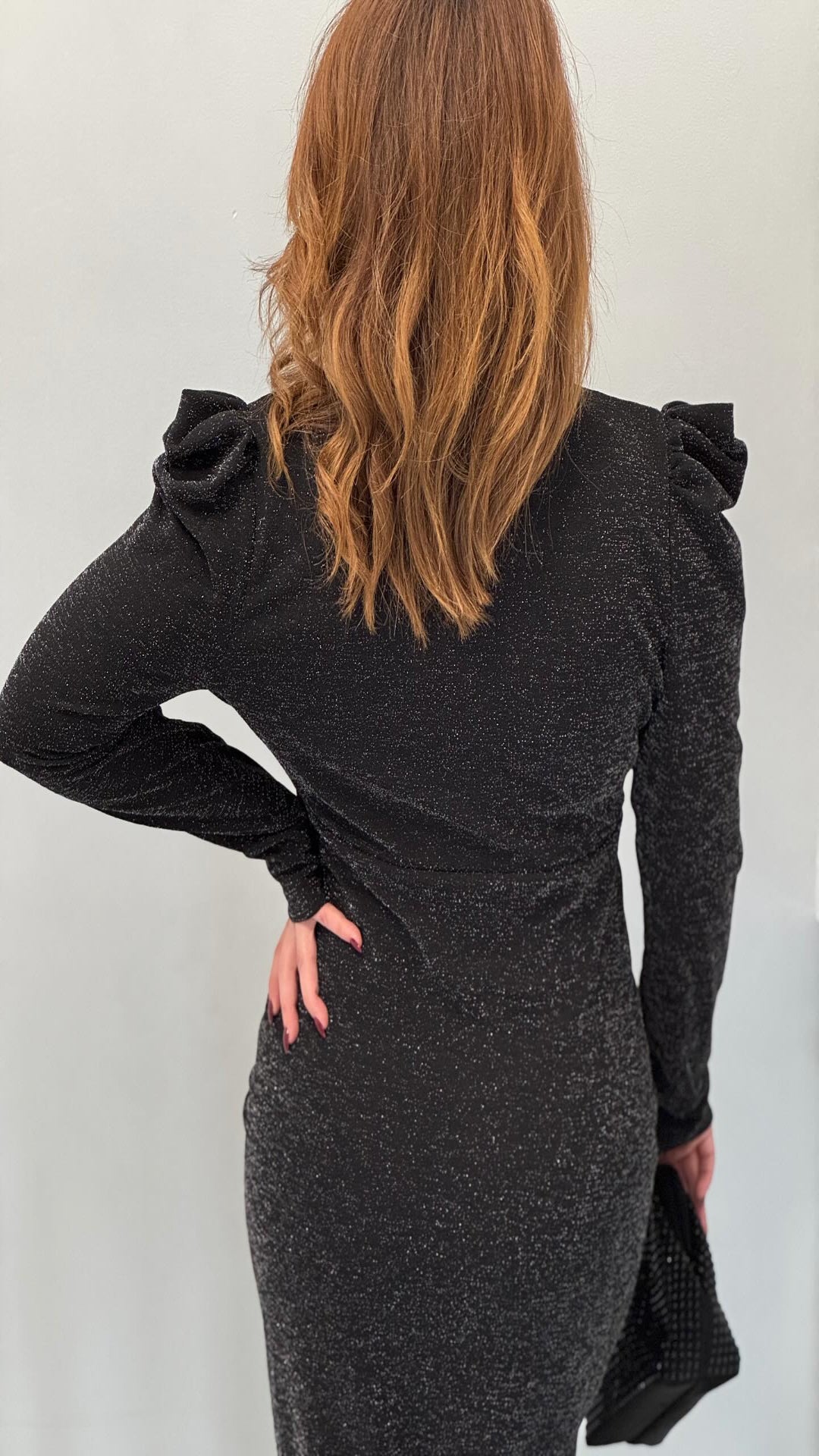 Vestido fiesta con brillo