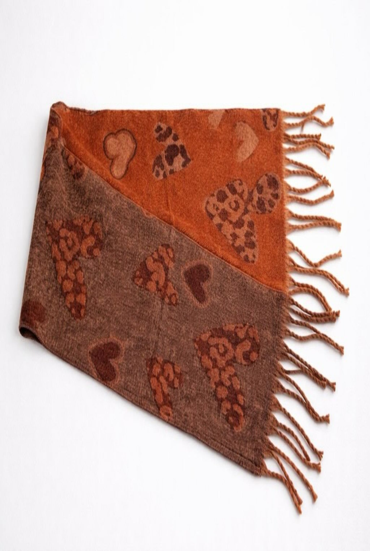 Bufanda corazones animal