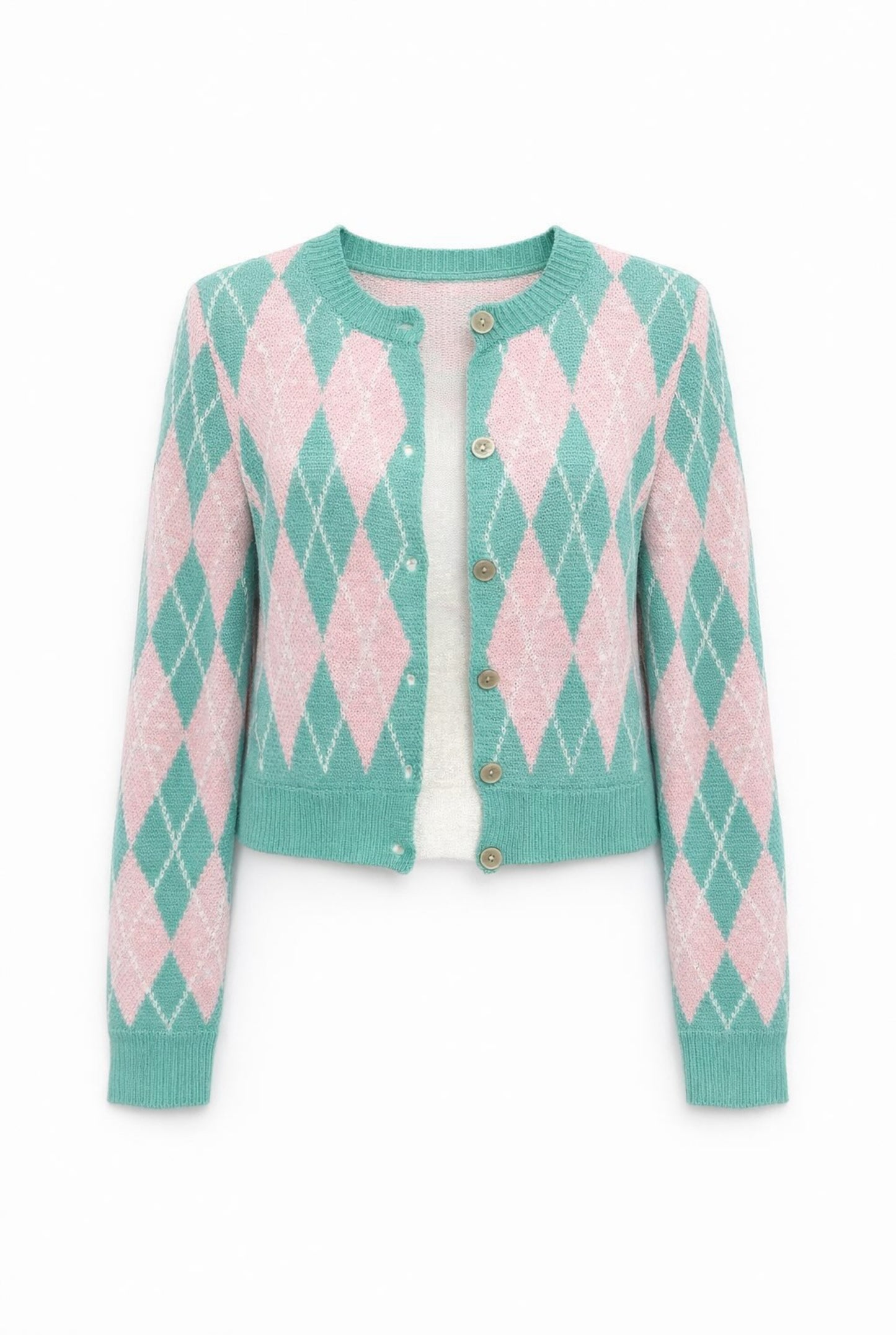 Cárdigan punto rombos