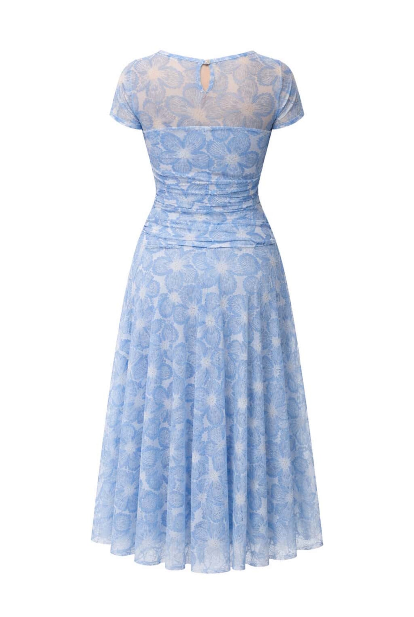 Vestido tul estampado floral