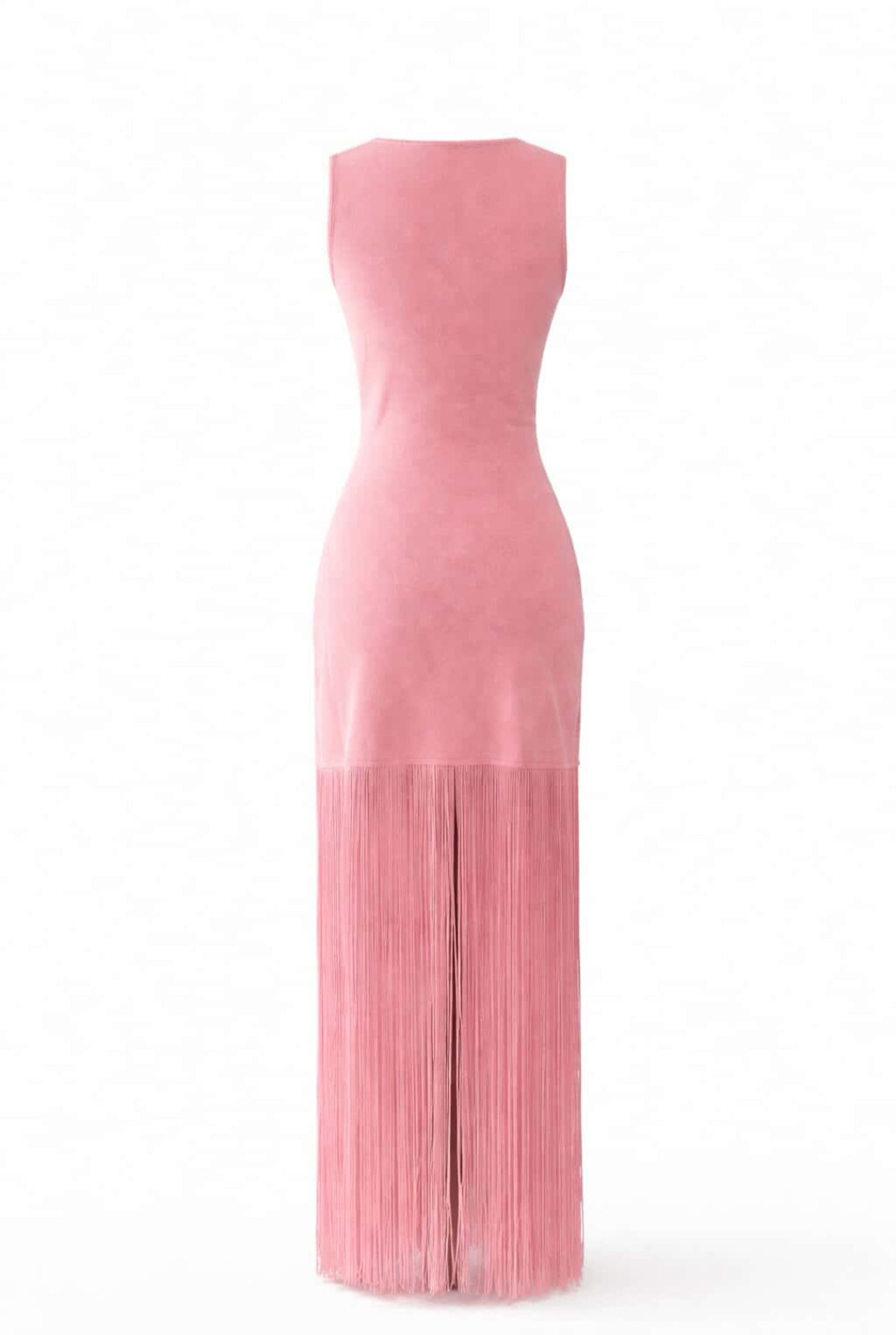Vestido punto flecos