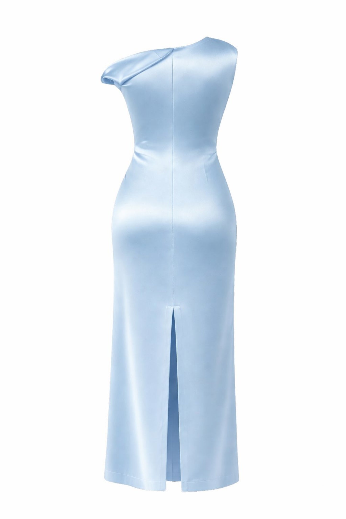 Vestido midi satinado