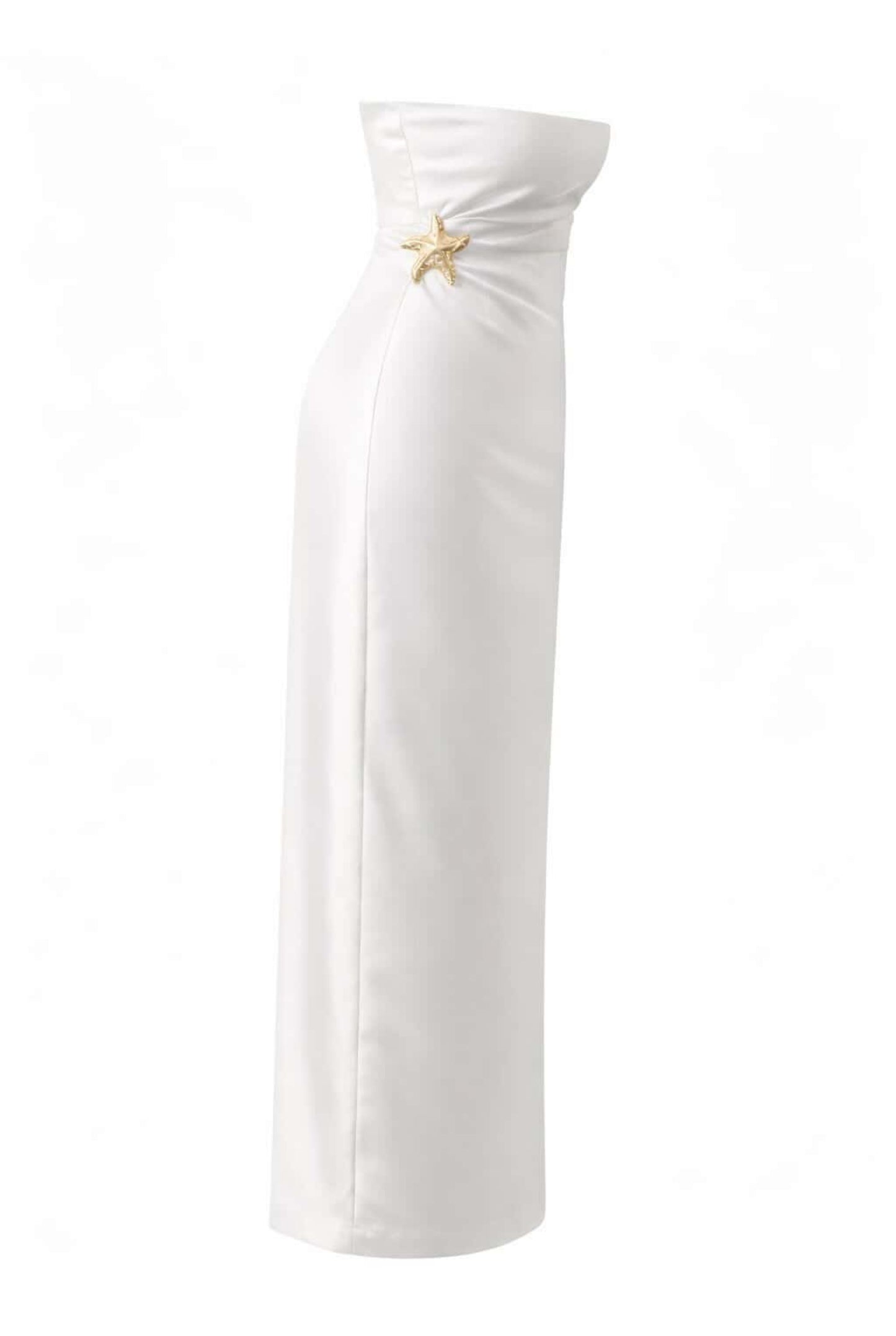 Vestido midi satinado