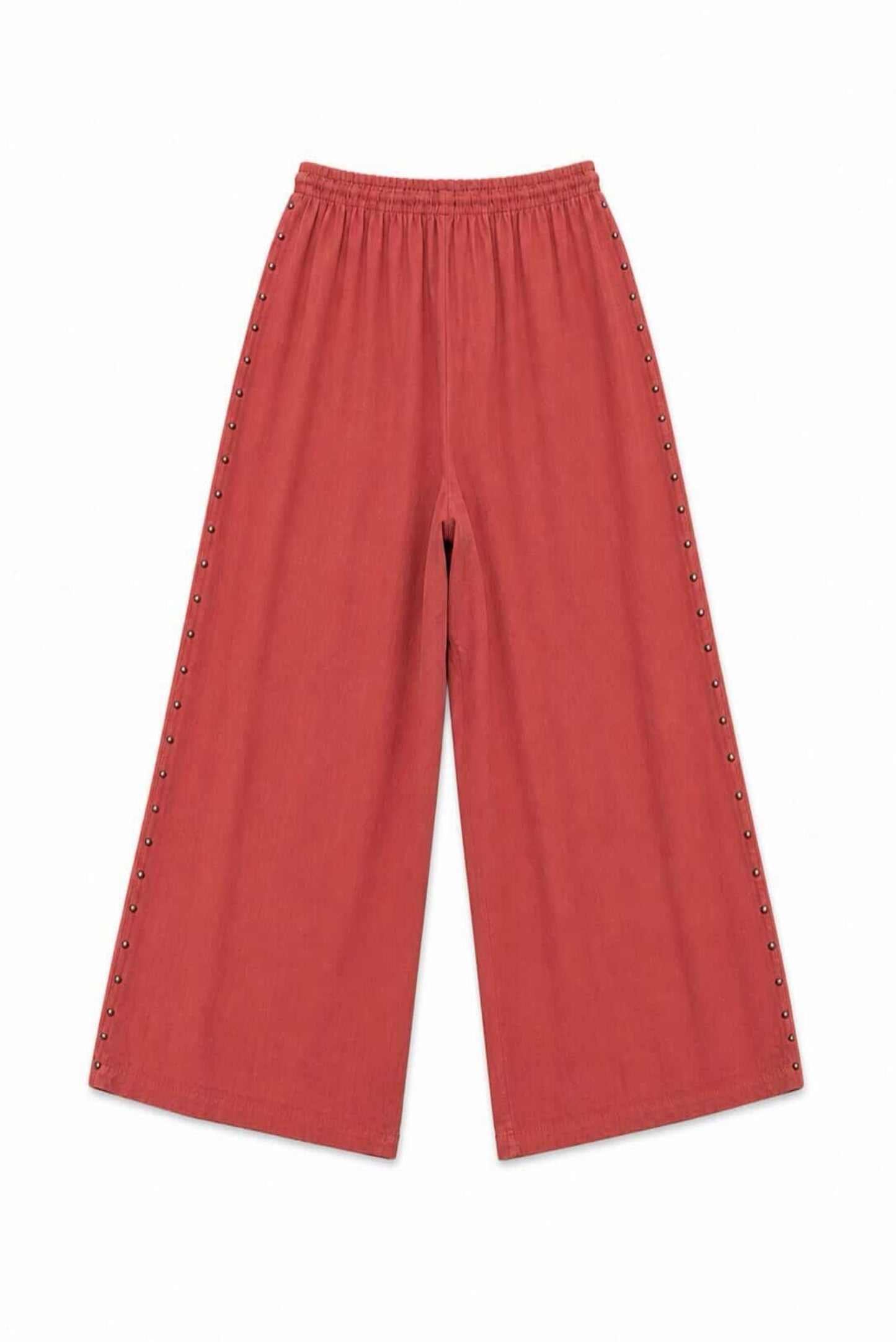 Pantalón fluido tachuelas
