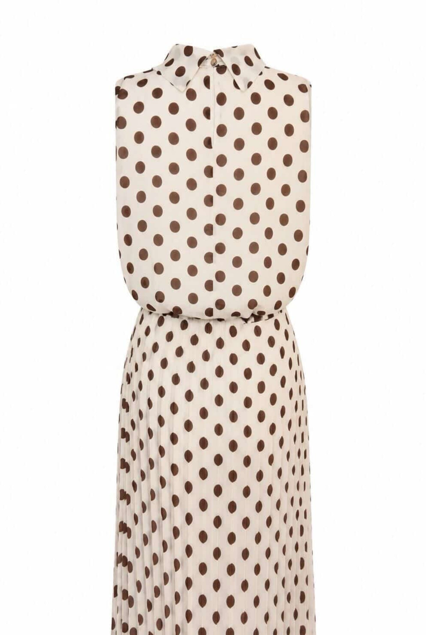 Vestido plisado lunares