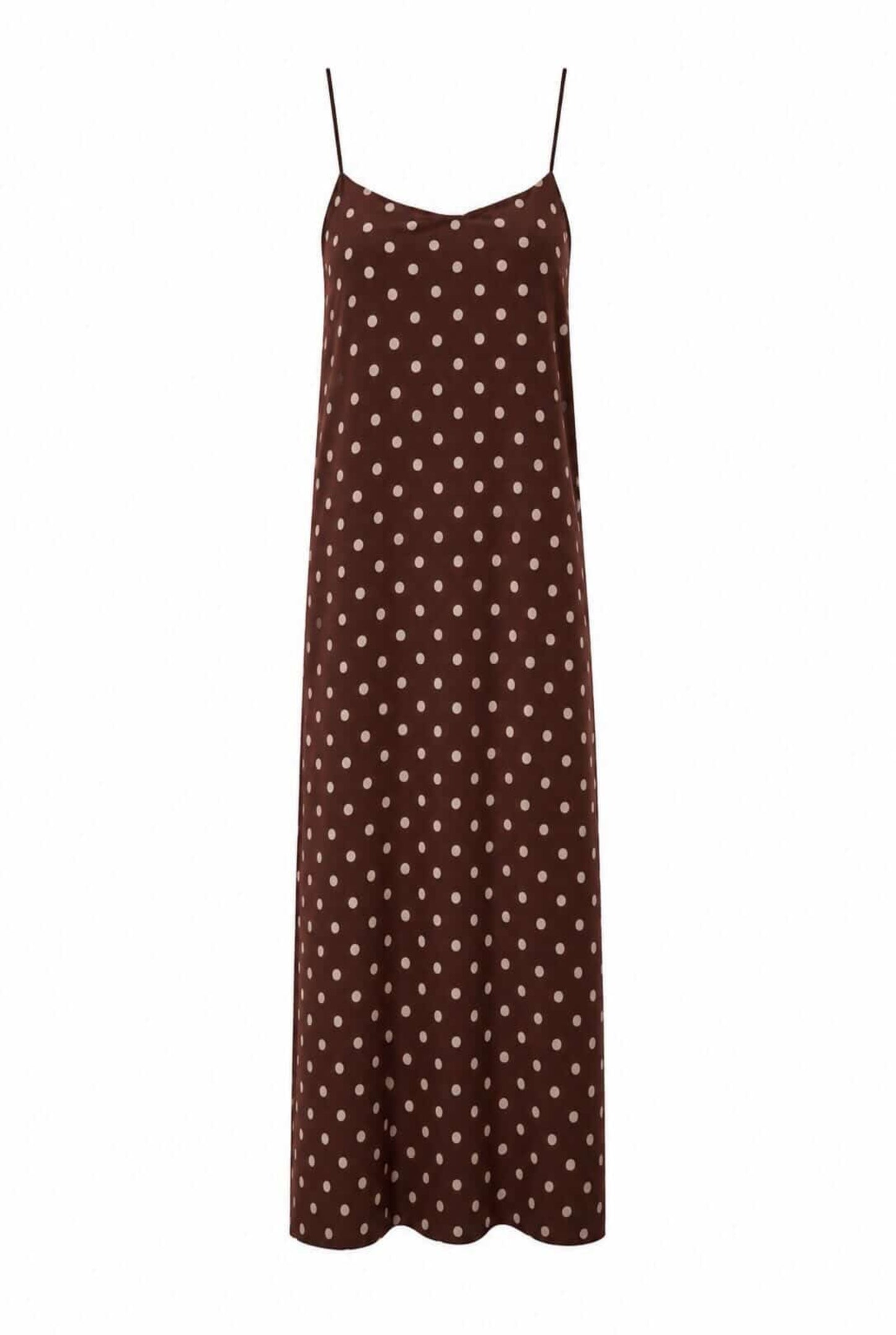 Vestido midi tirantes lunares
