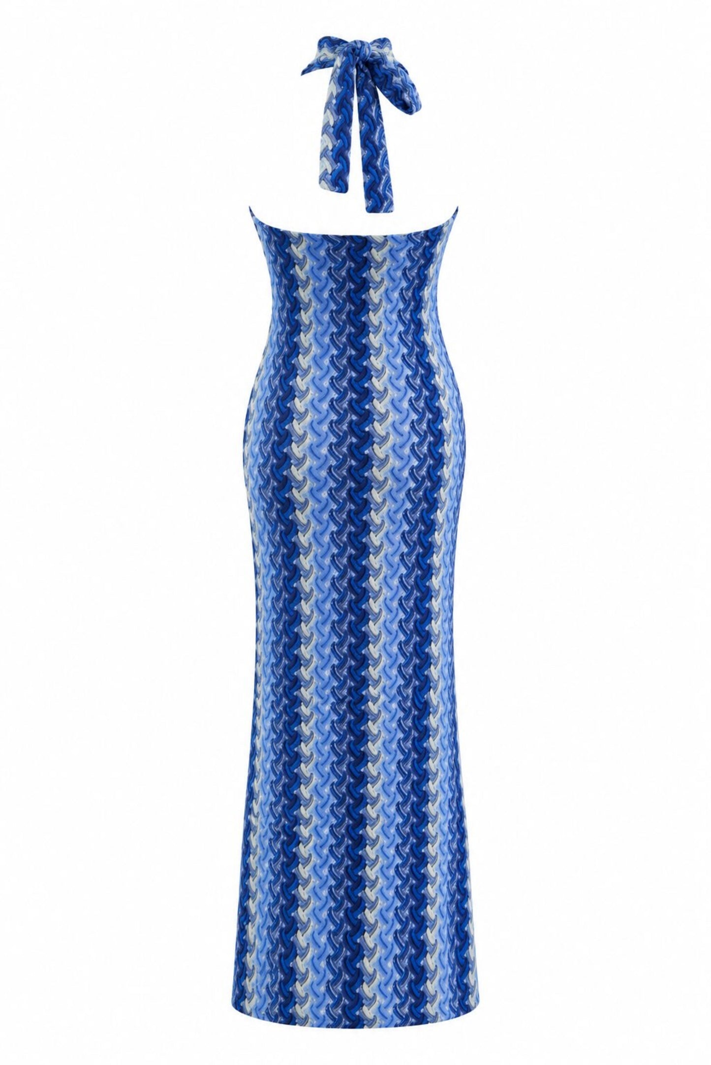 Vestido halter crochet