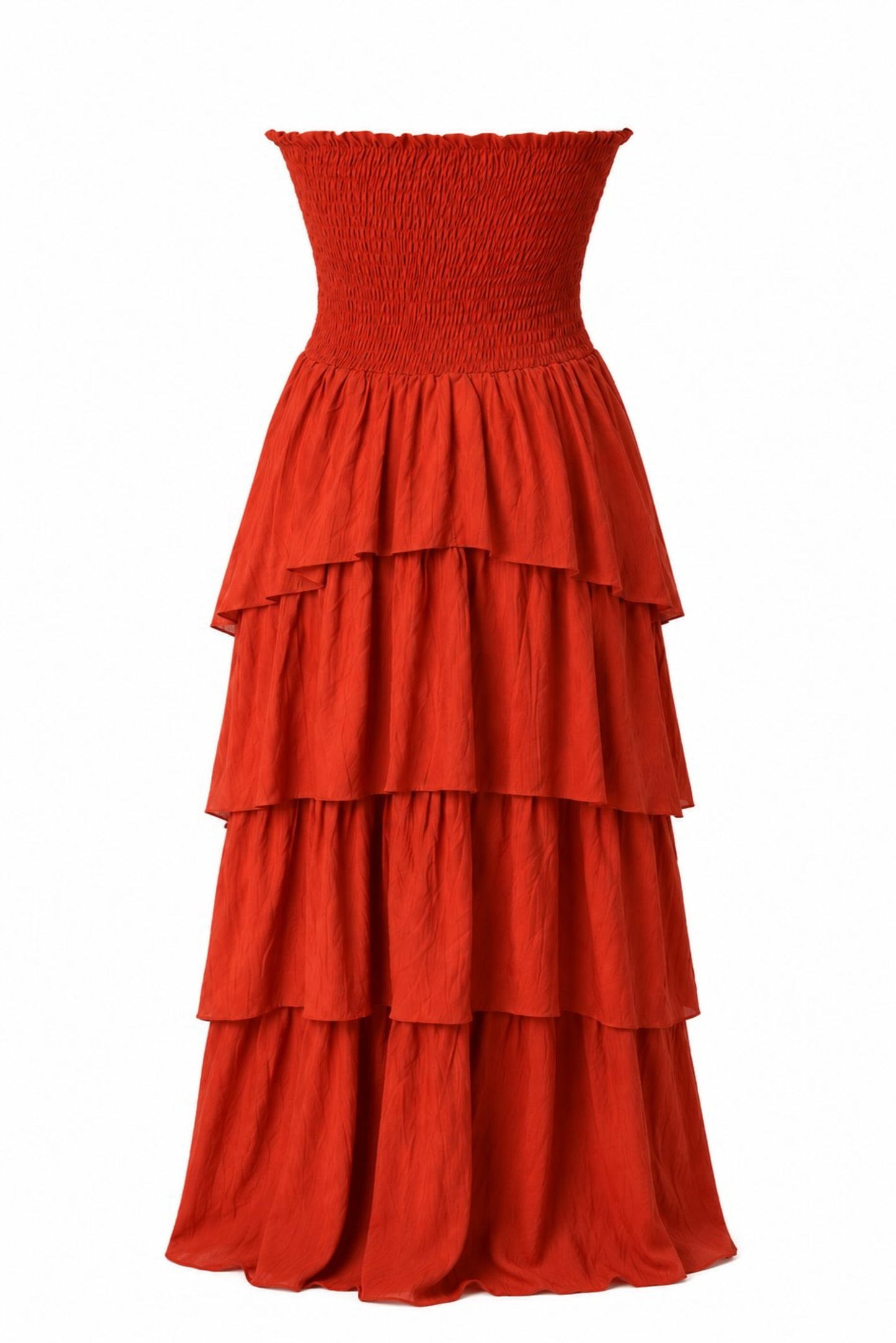 Vestido largo capas