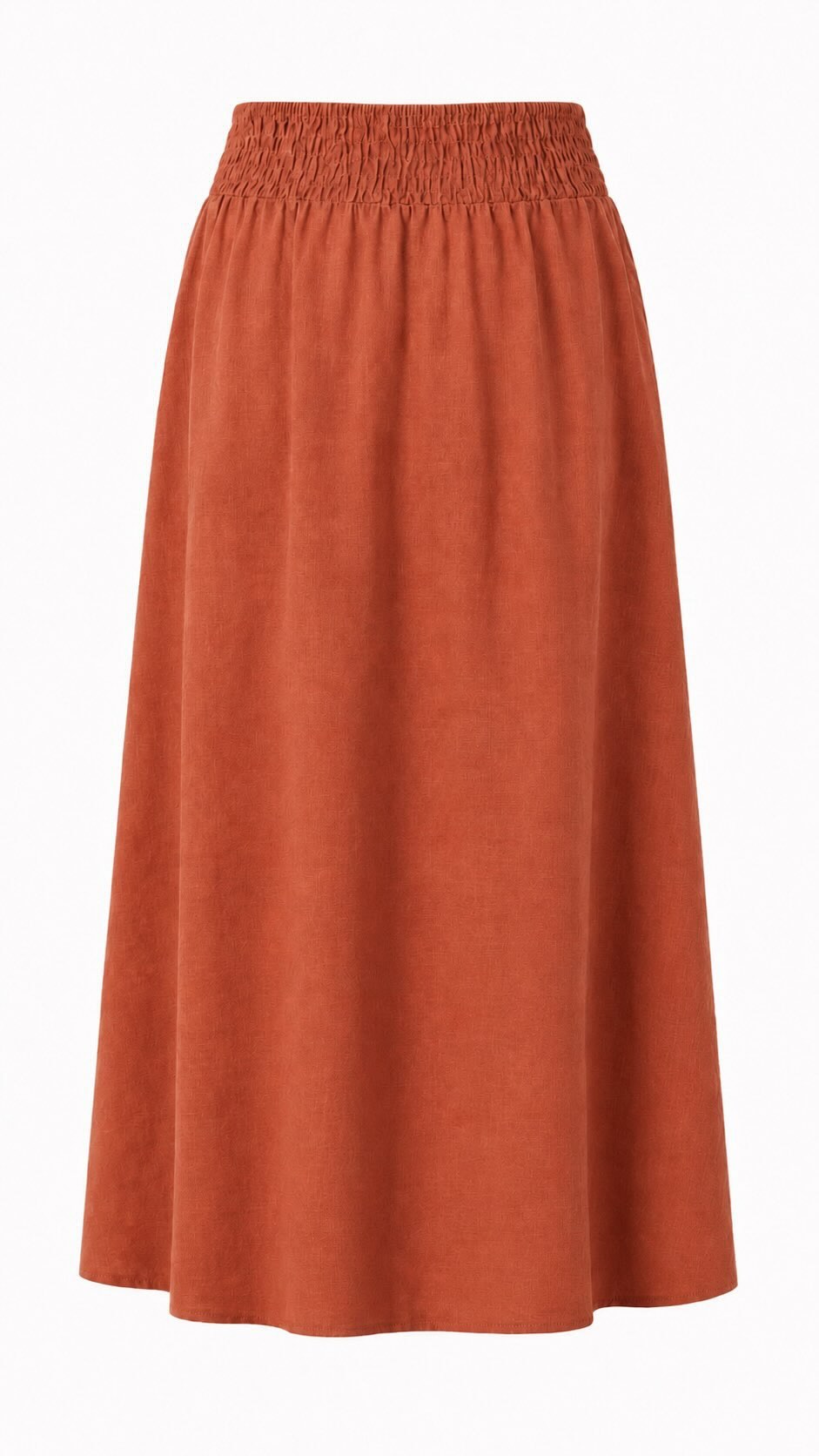 Falda midi con botones
