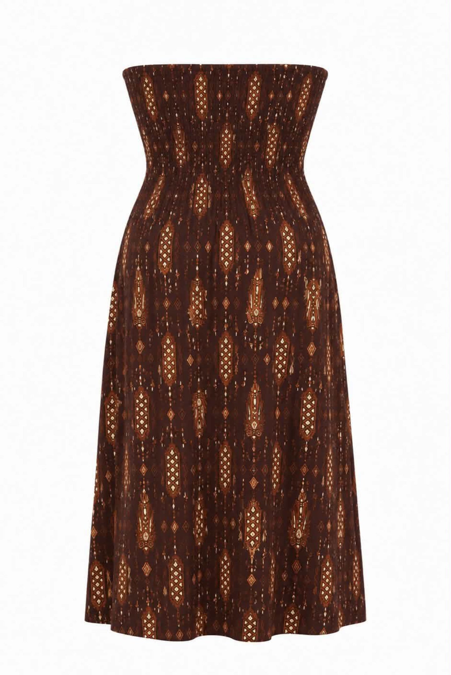 Vestido estampado con nudo