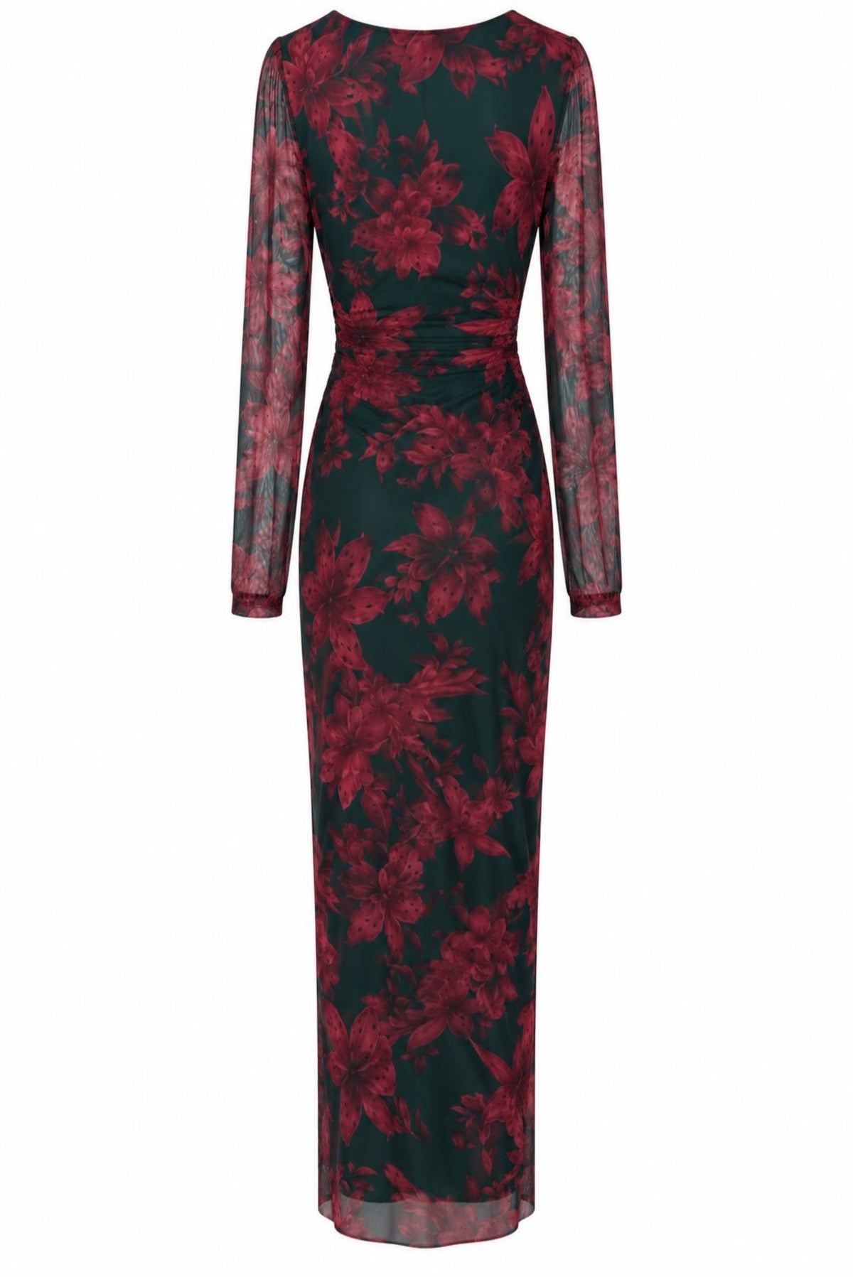 Vestido midi estampado floral
