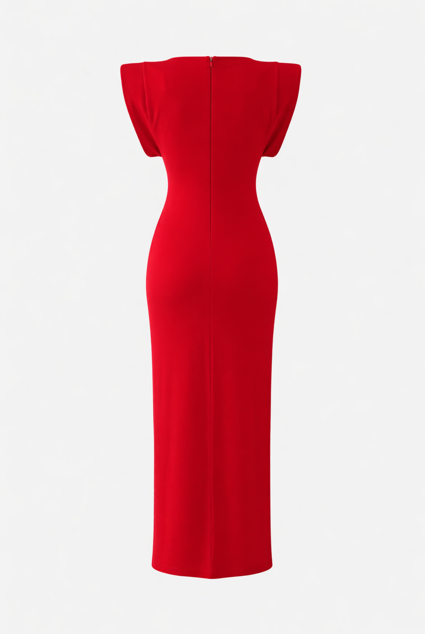 Vestido midi hombreras