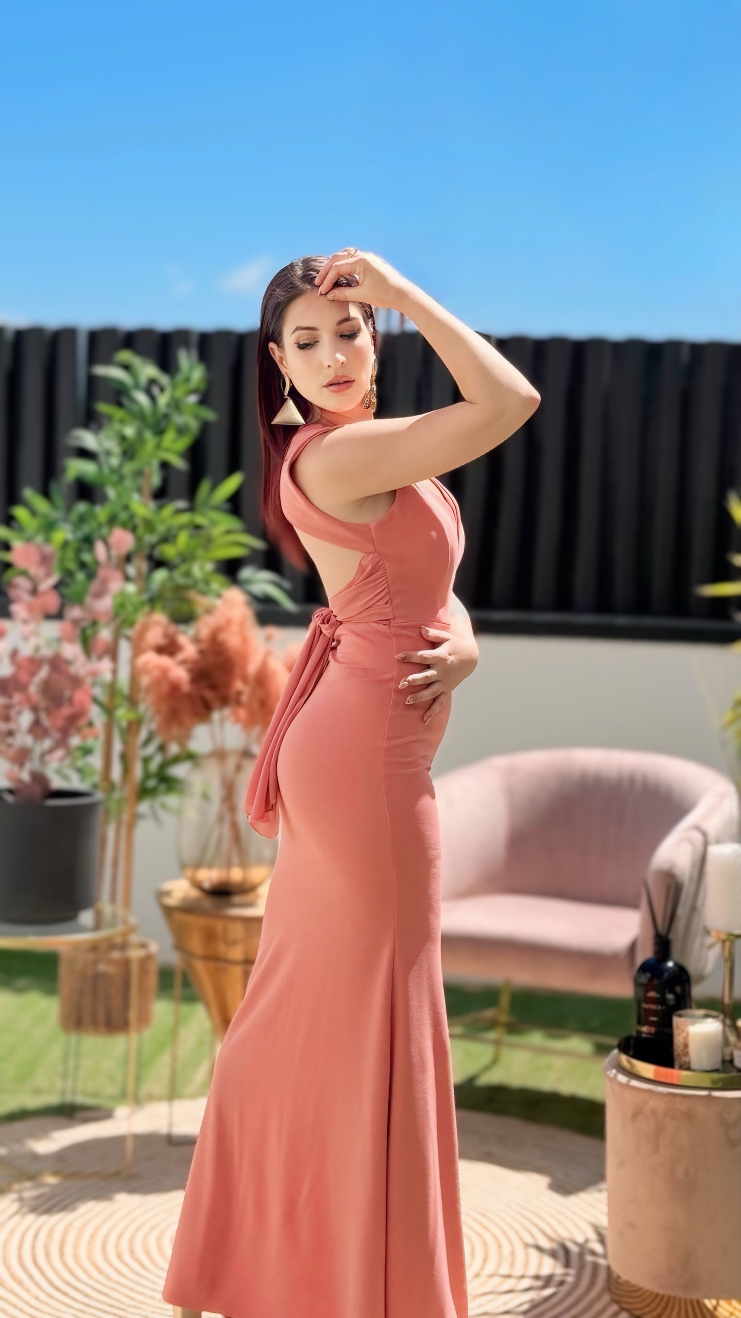 Vestido sem costas