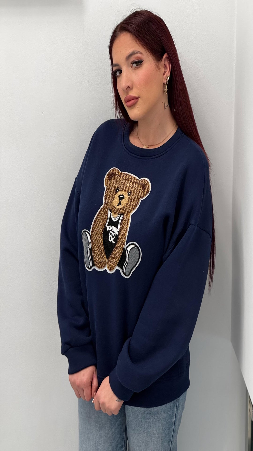 Sudadera estampación oso