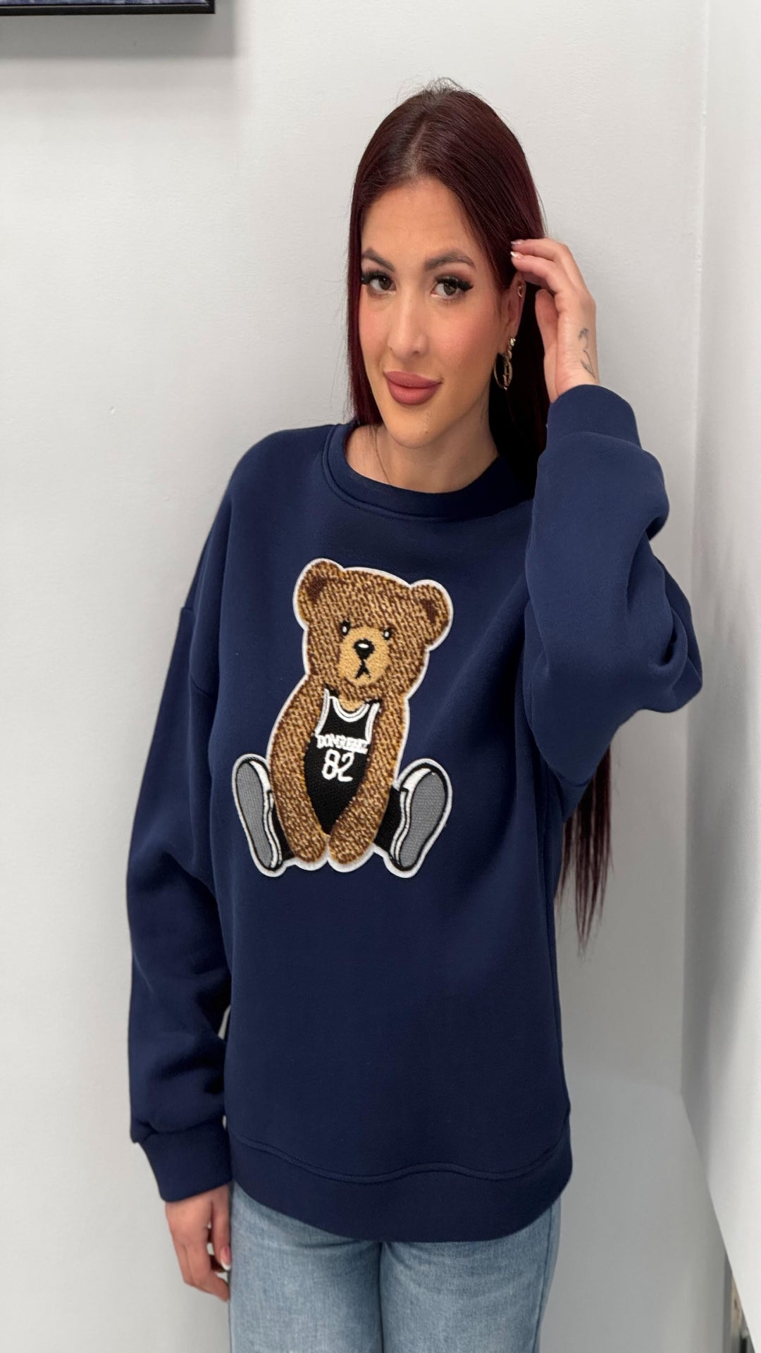 Sudadera estampación oso