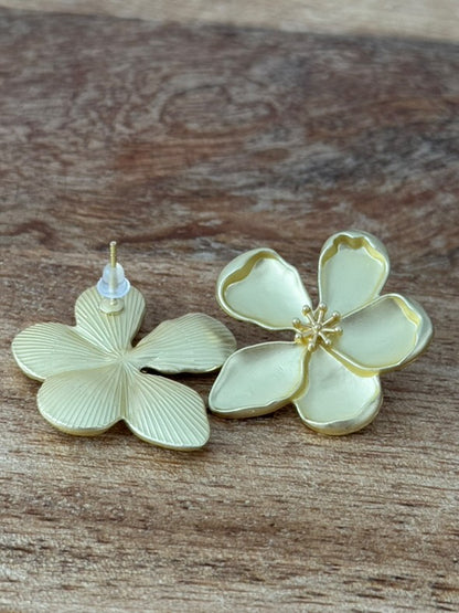 Pendientes diseño floral retro