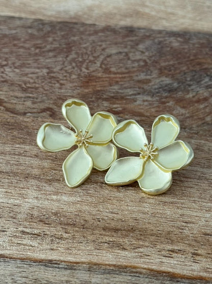 Pendientes diseño floral retro